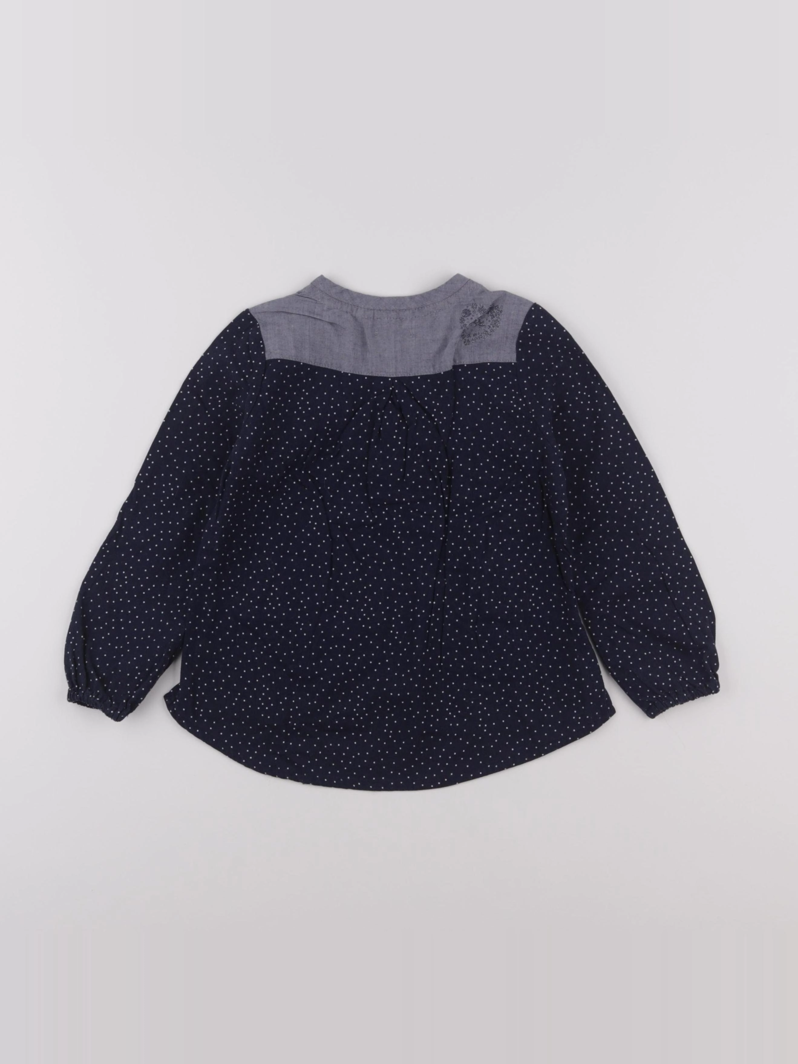 IKKS - blouse bleu - 4 ans