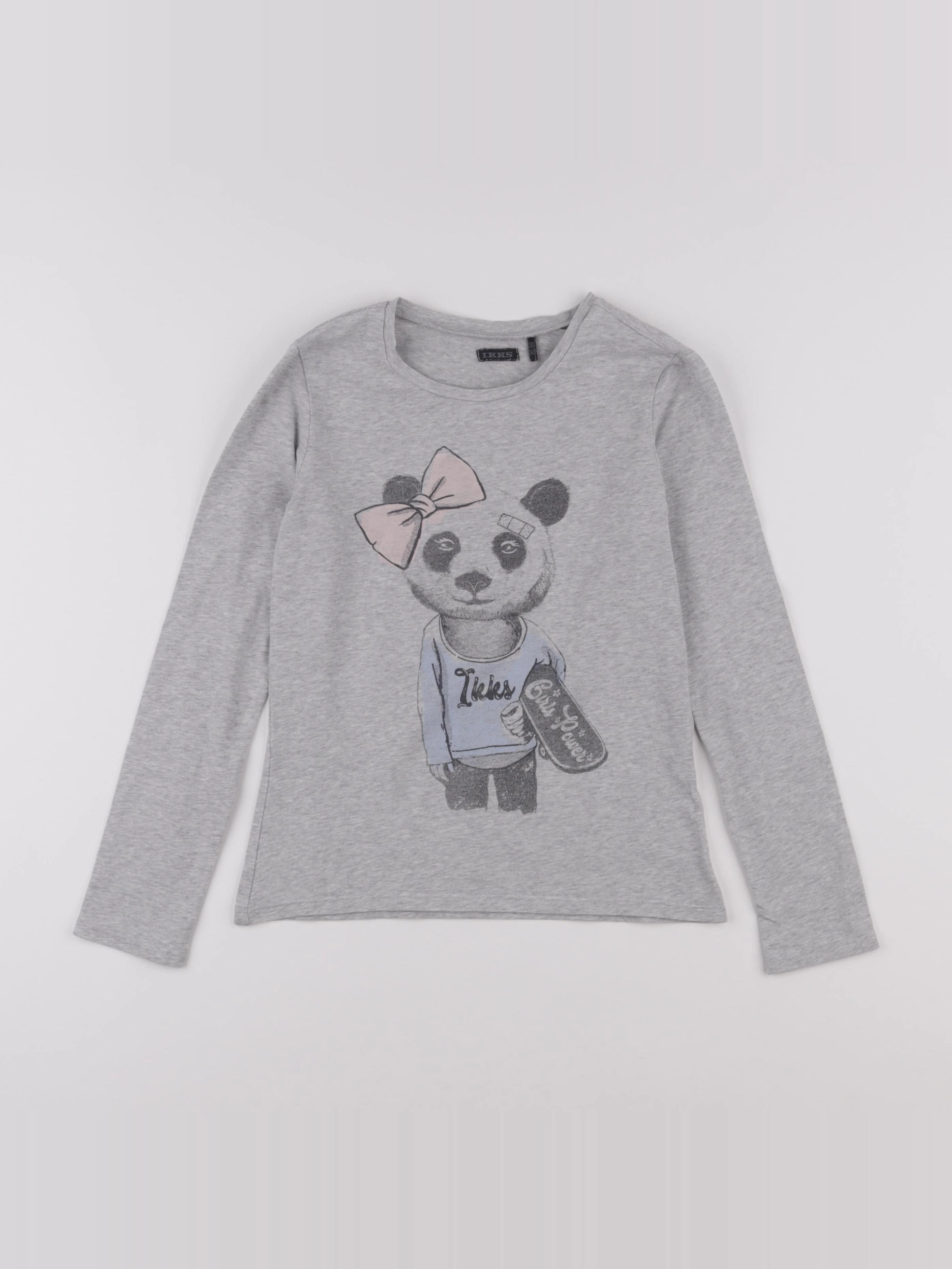 IKKS - tee-shirt gris - 10 ans