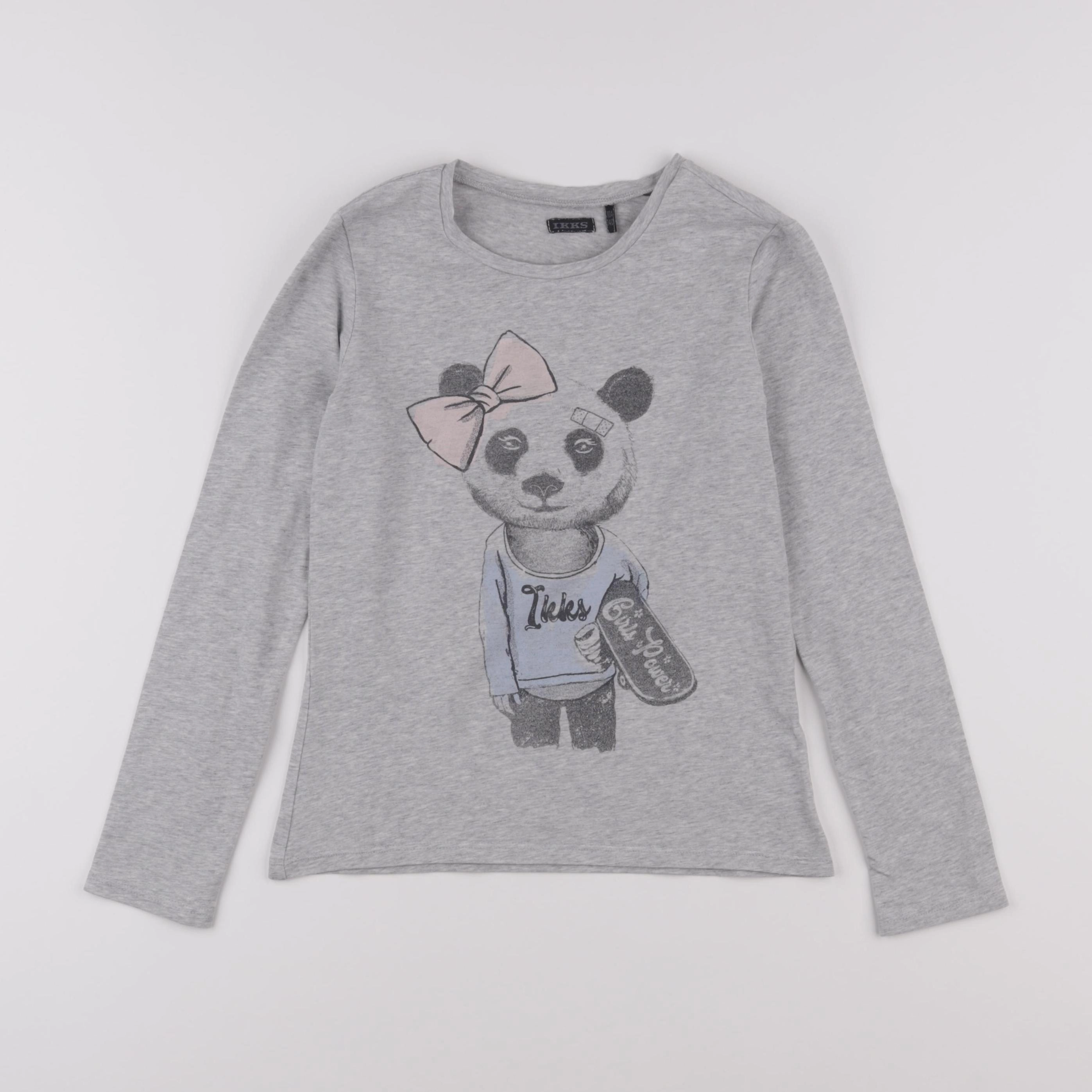 IKKS - tee-shirt gris - 10 ans