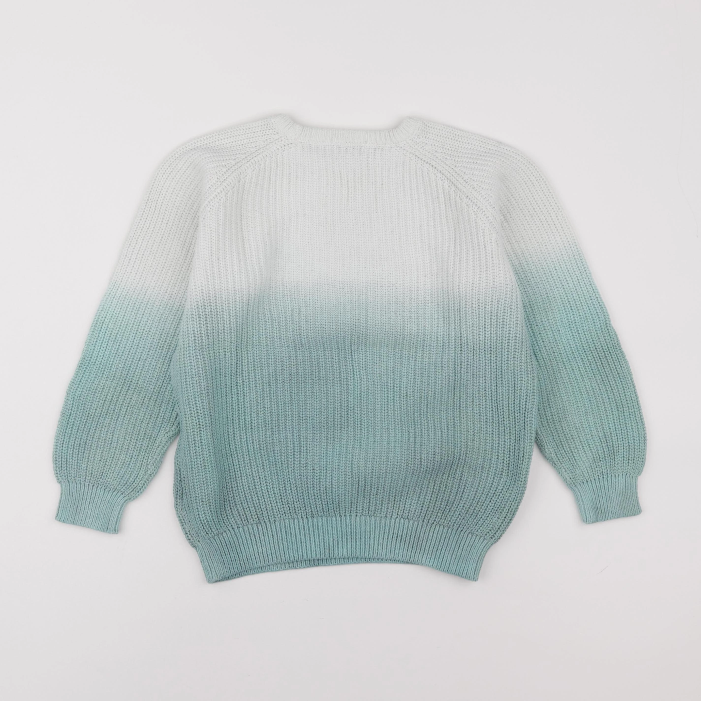 Vertbaudet - pull blanc, bleu - 8 ans