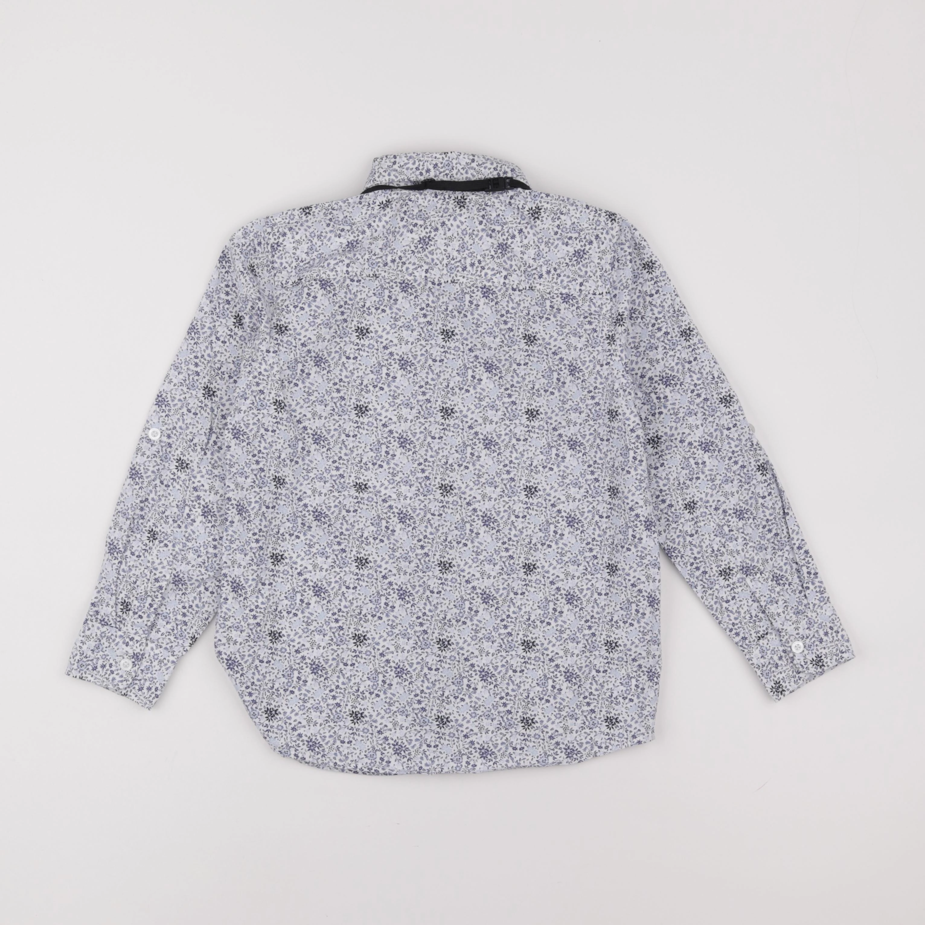 Vertbaudet - chemise blanc, bleu - 8 ans