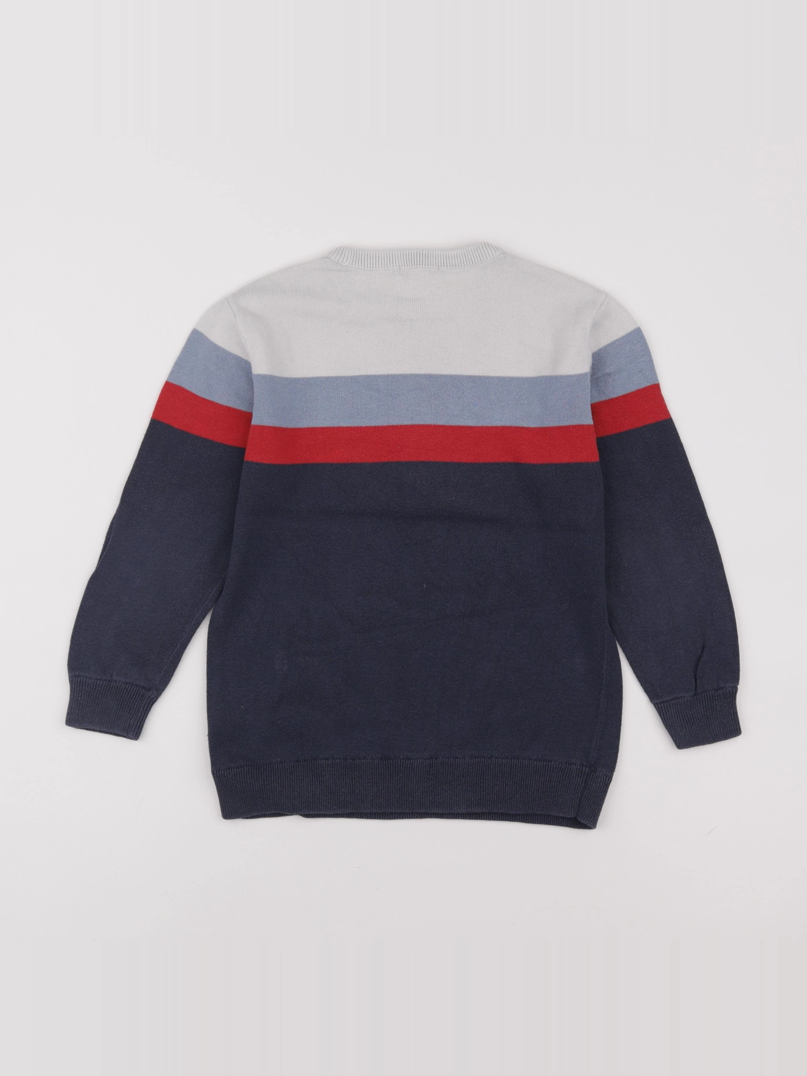 Vertbaudet - pull multicolore - 8 ans