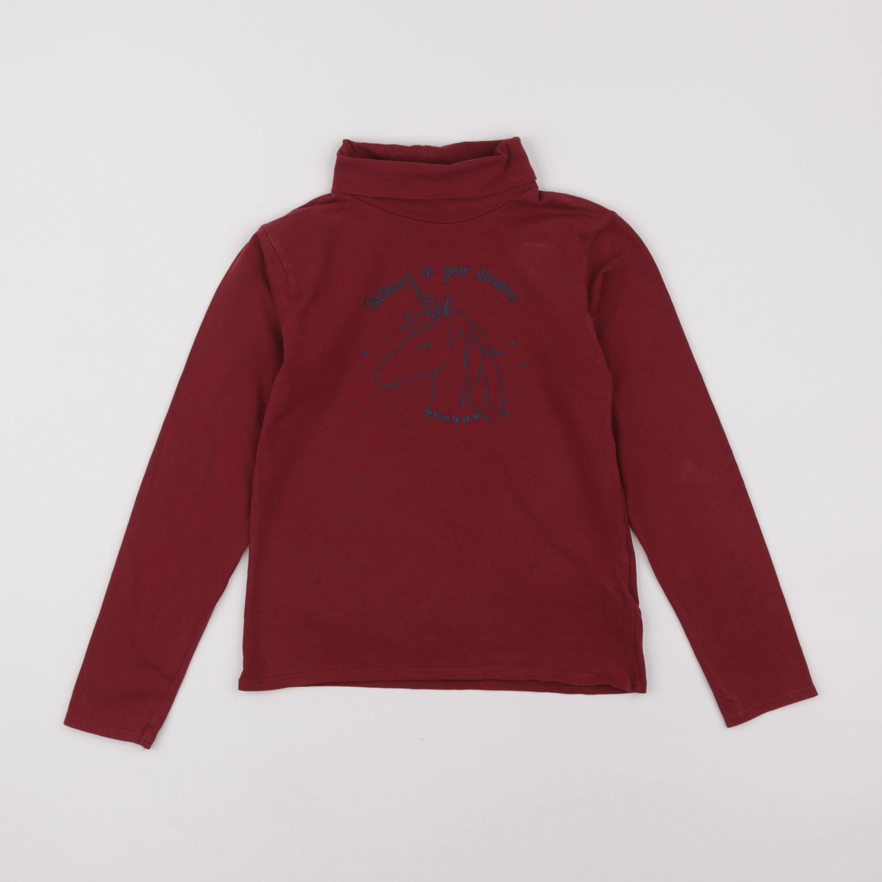 Vertbaudet - sous-pull rouge - 8 ans