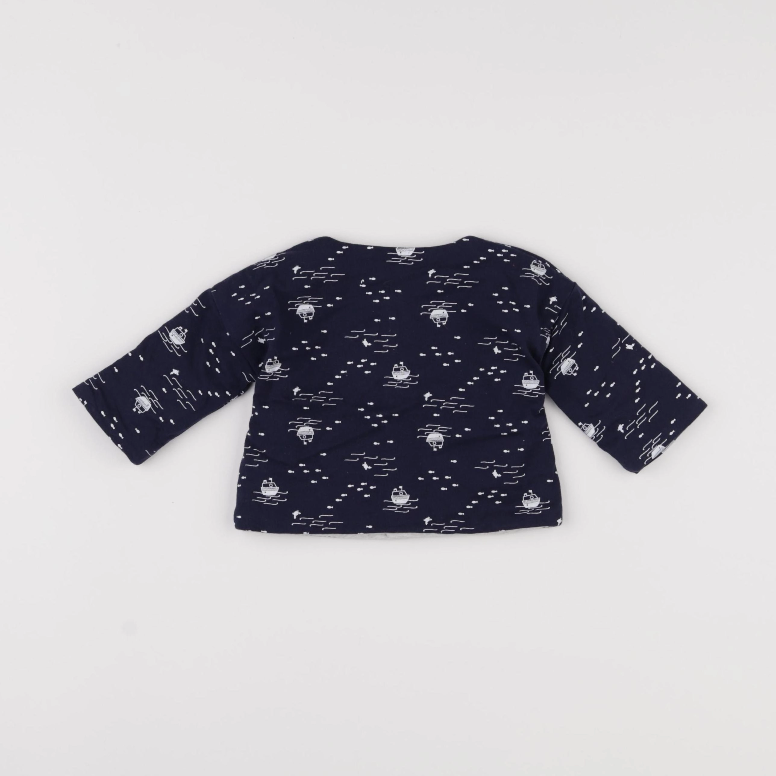 Natalys - gilet bleu - 3 mois
