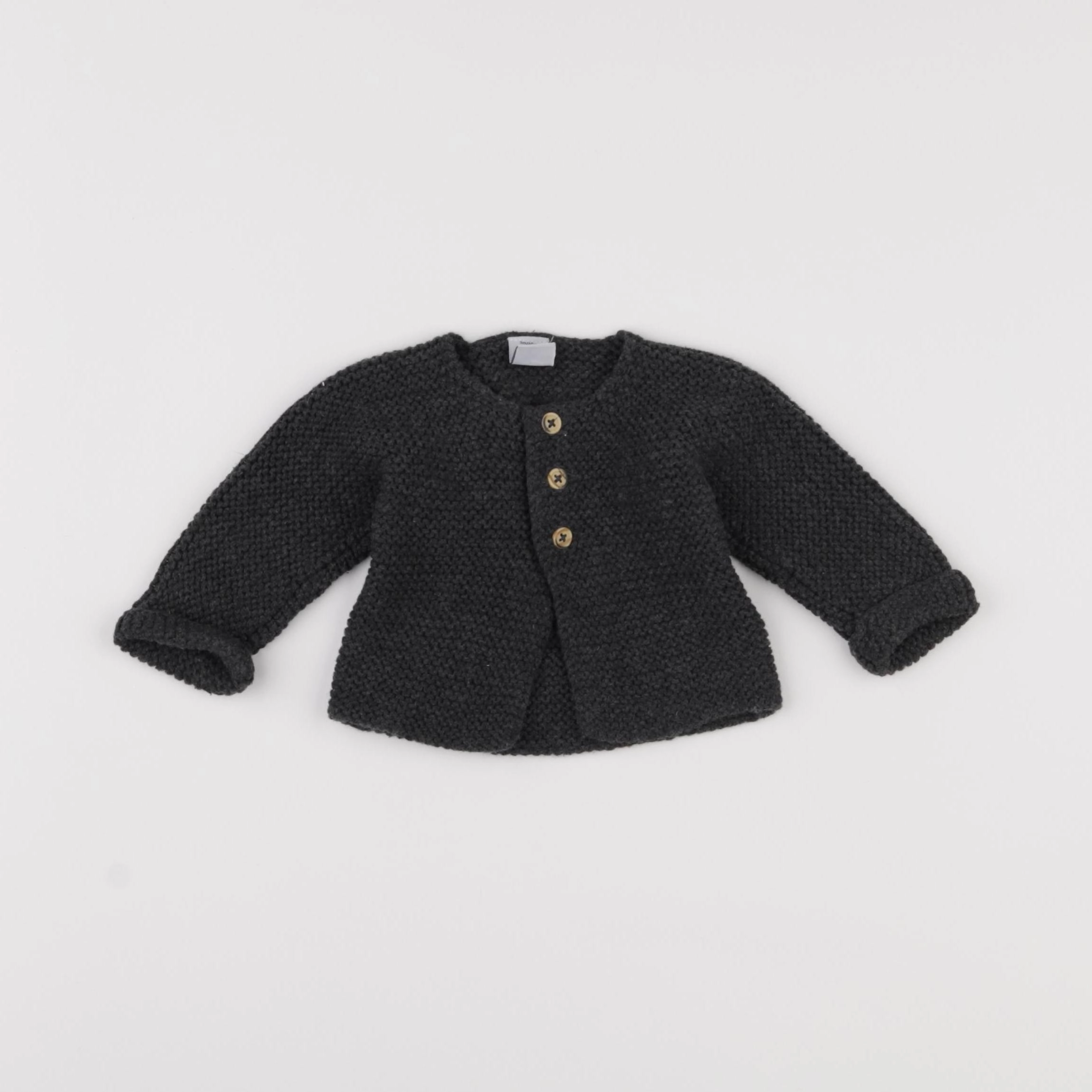 Petit Bateau - gilet gris - 3 mois
