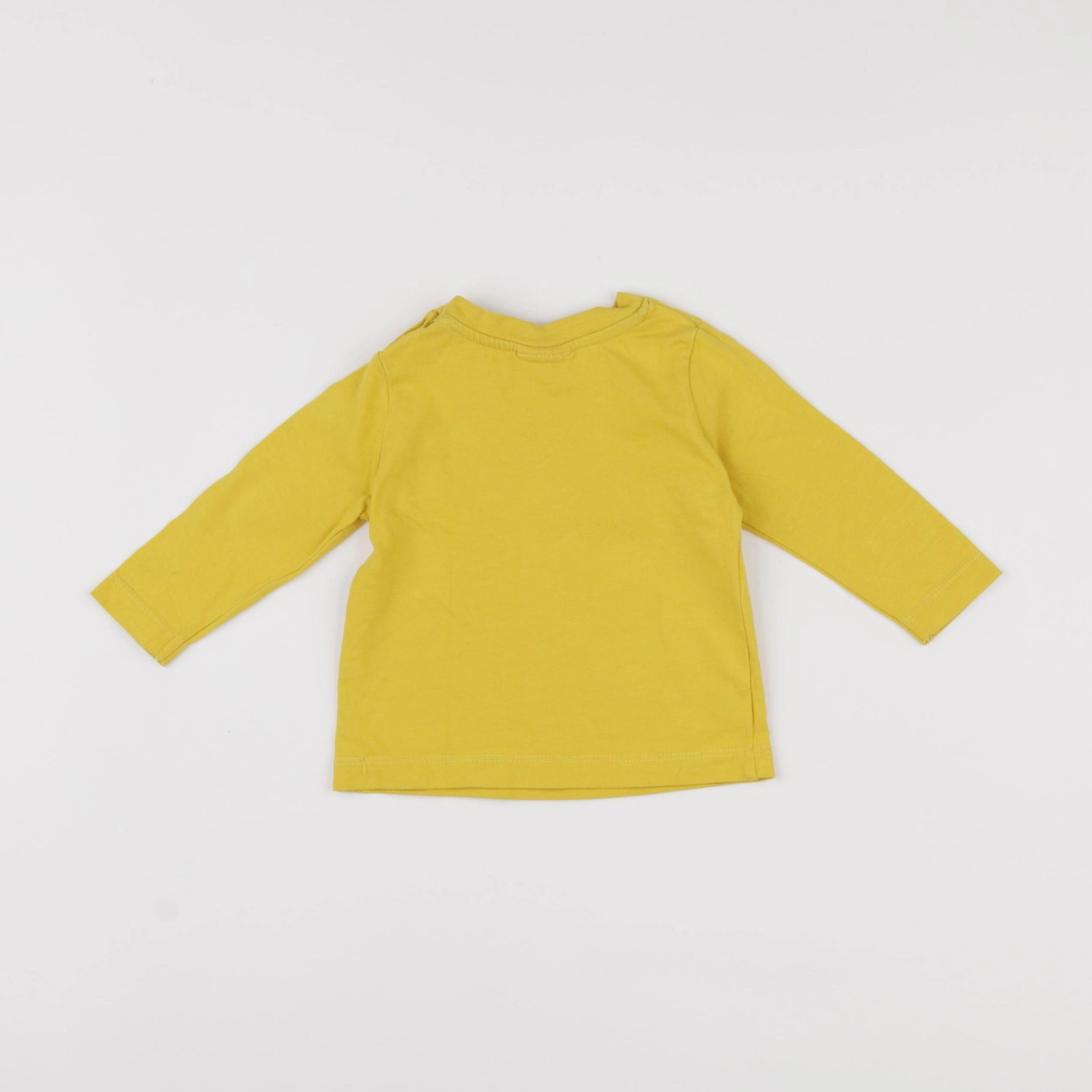 Jacadi - tee-shirt jaune - 6 mois
