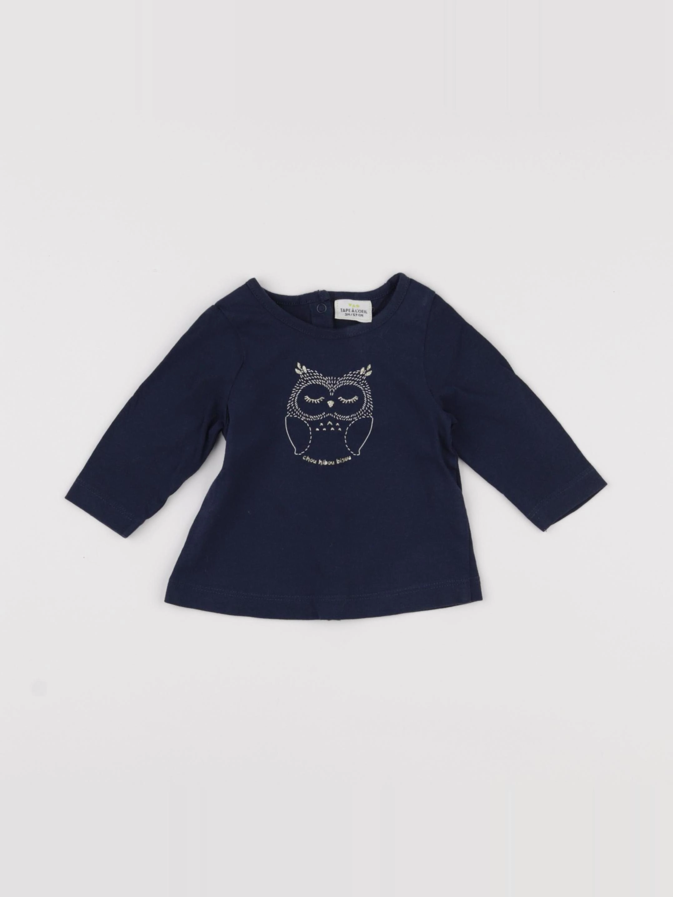 Tape à l'oeil - tee-shirt bleu - 3 mois