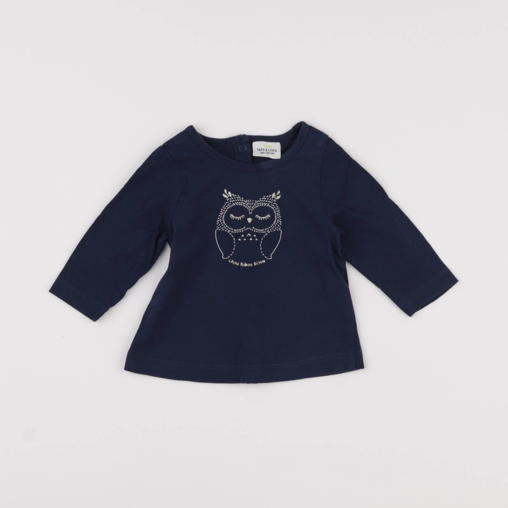 Tape à l'oeil - tee-shirt bleu - 3 mois