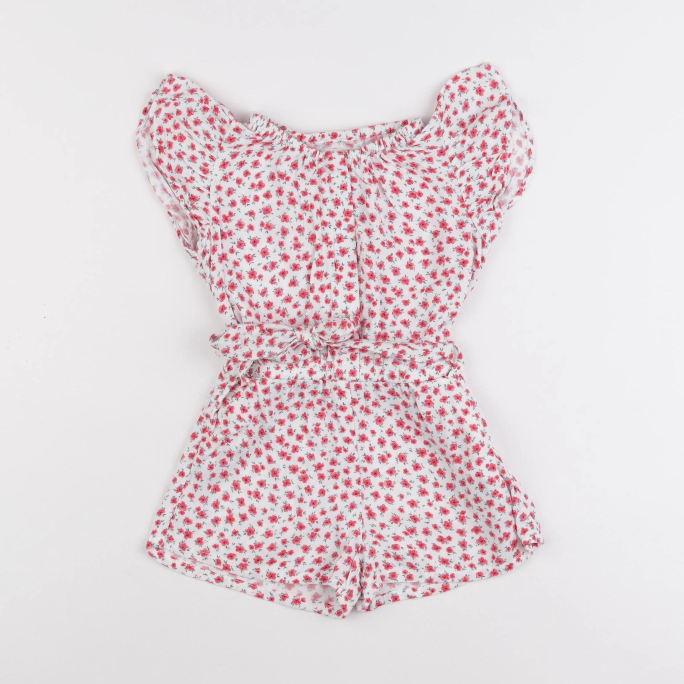 Vertbaudet - combinaison blanc, rose - 3 ans