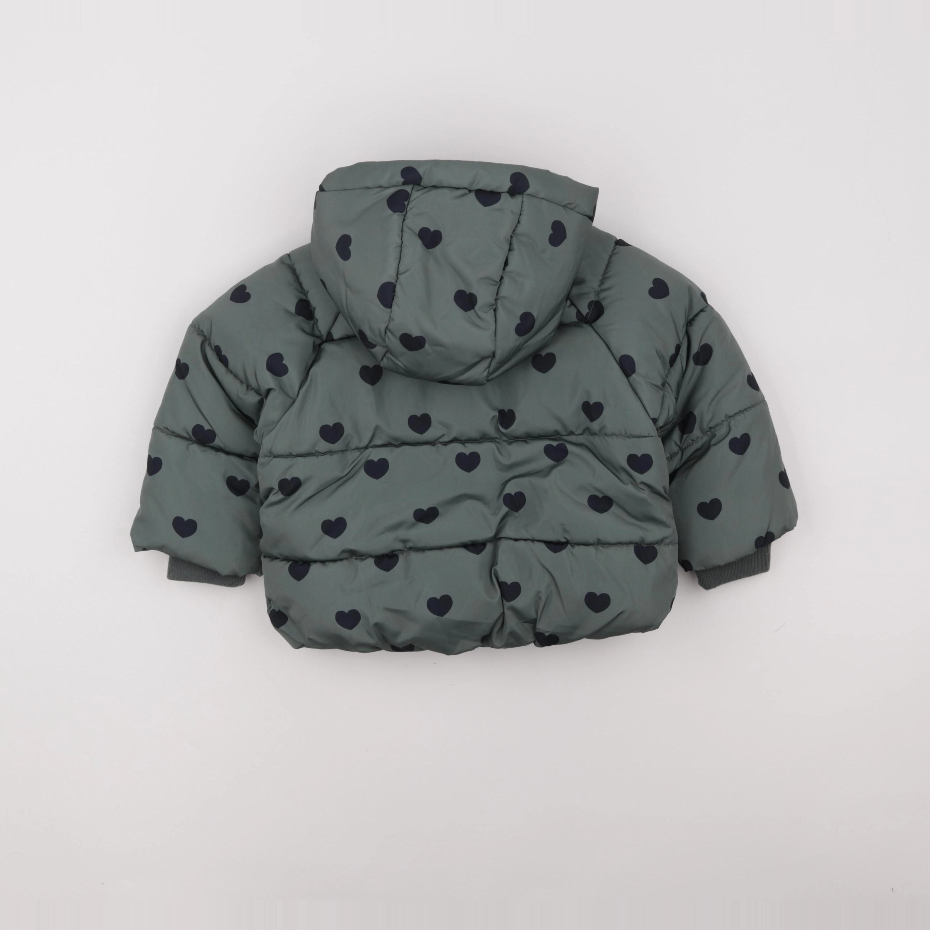 Zara - doudoune vert - 12/18 mois