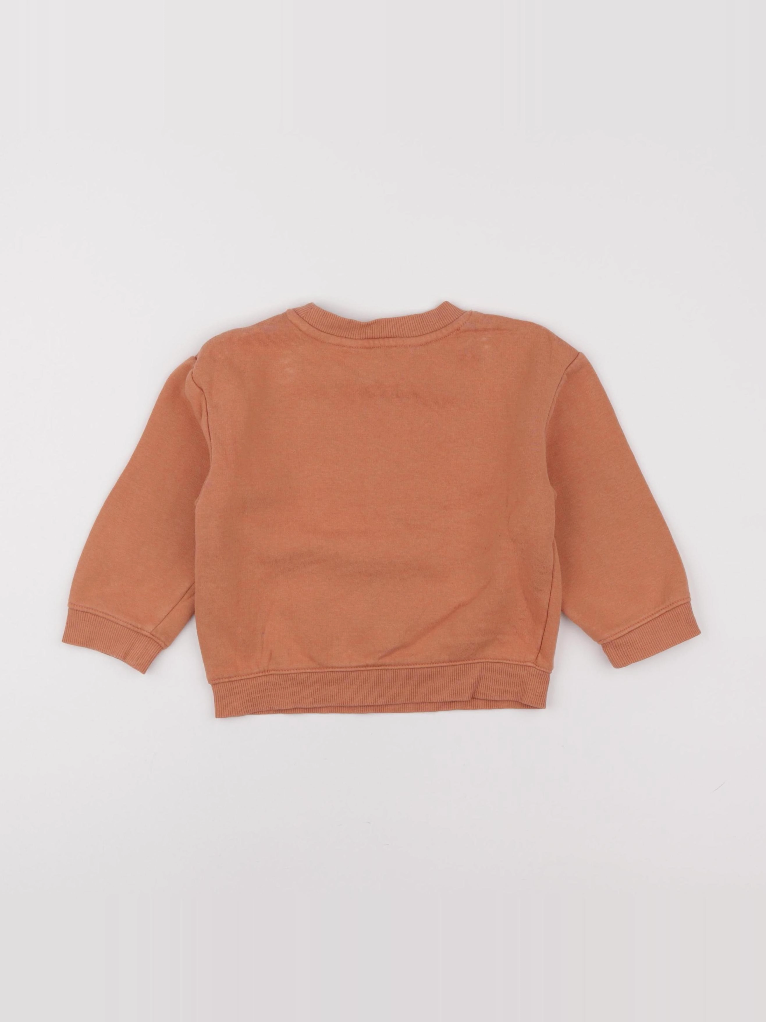 H&M - sweat orange - 18/24 mois