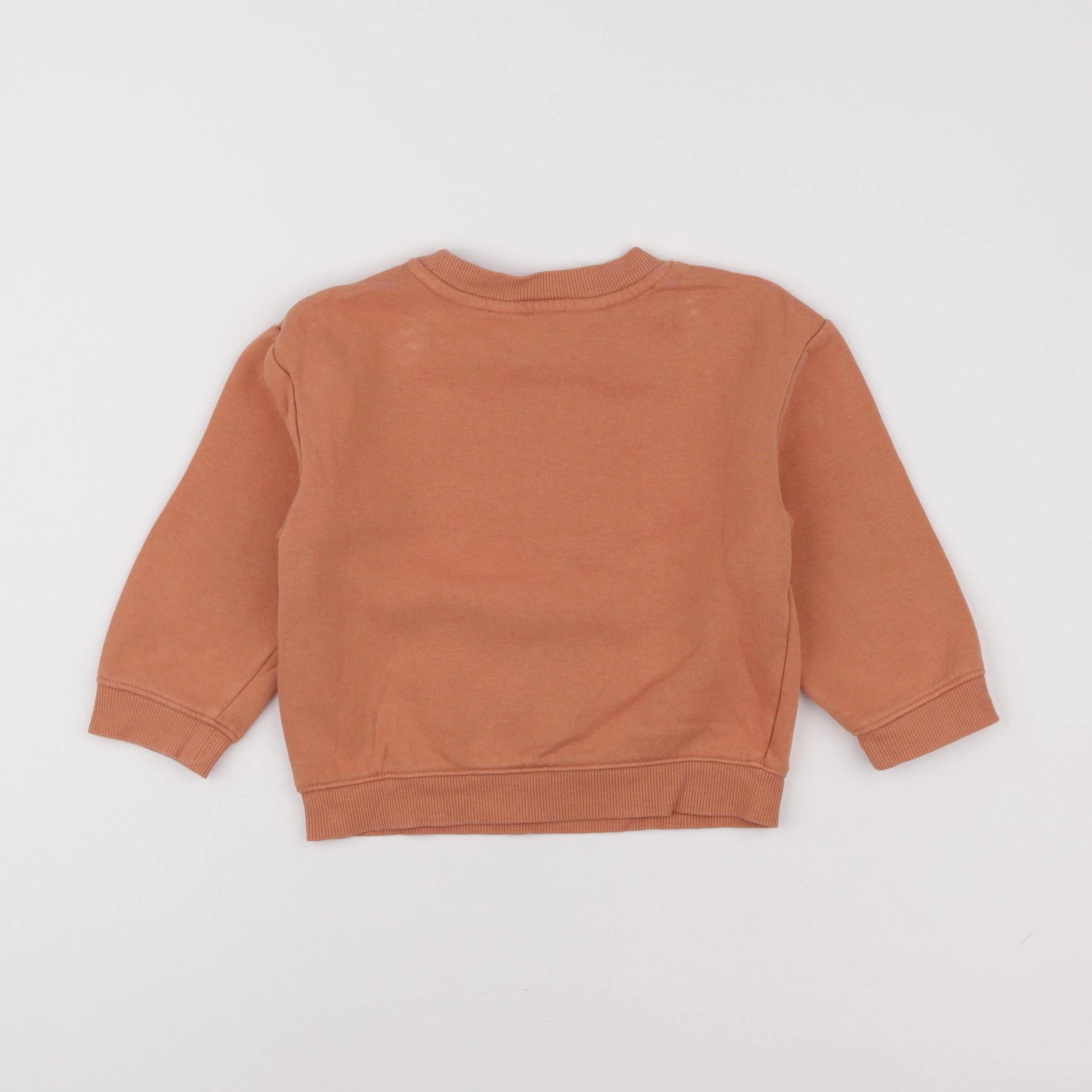 H&M - sweat orange - 18/24 mois