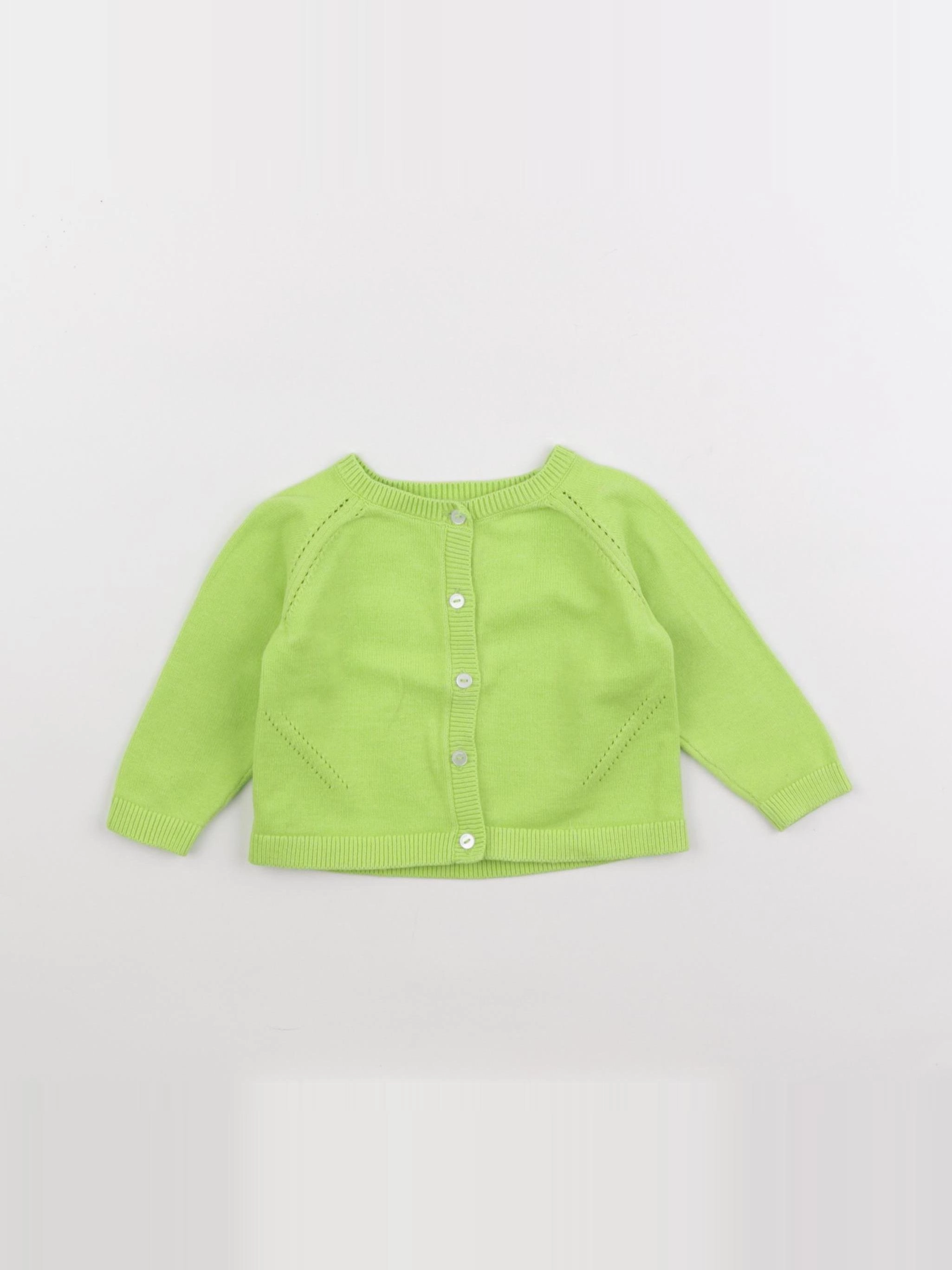 Jacadi - gilet vert - 6 mois