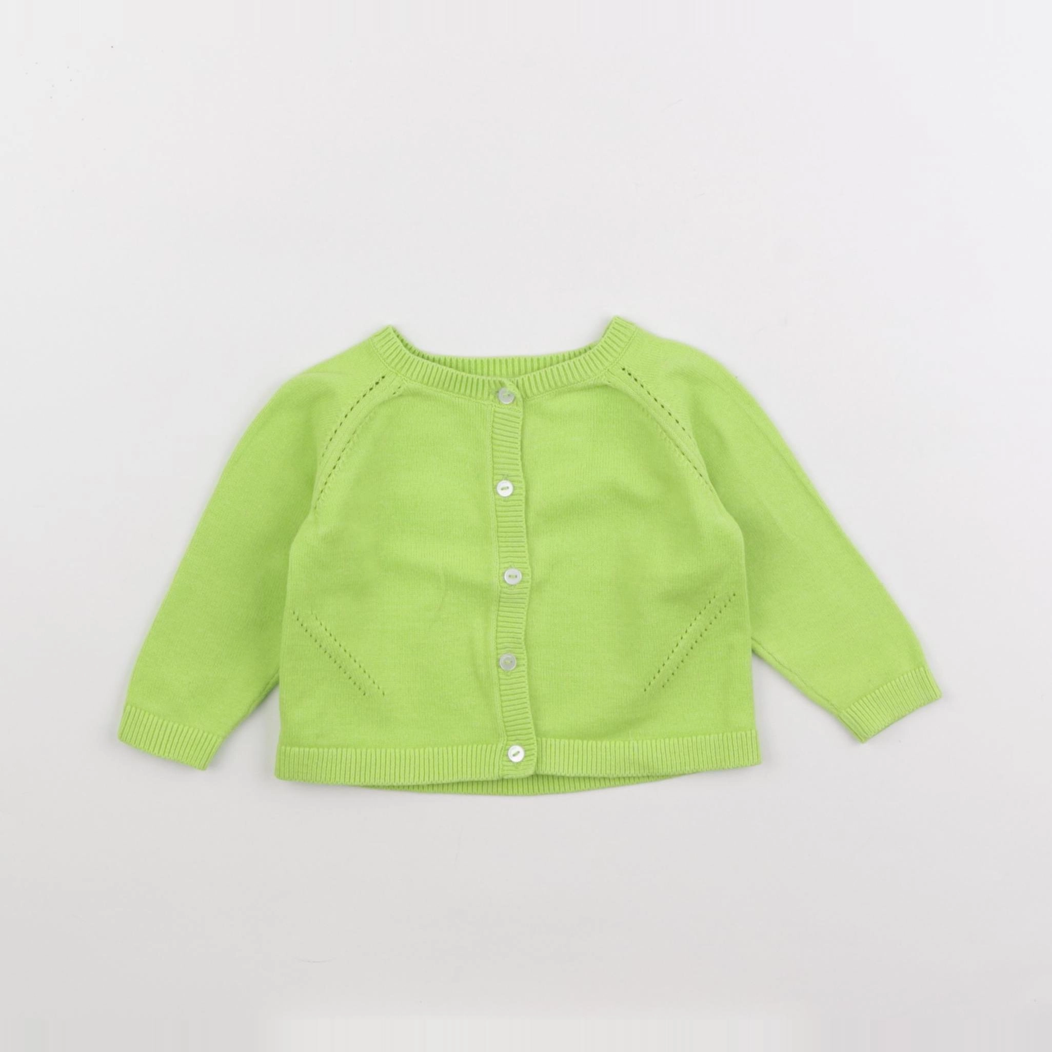 Jacadi - gilet vert - 6 mois