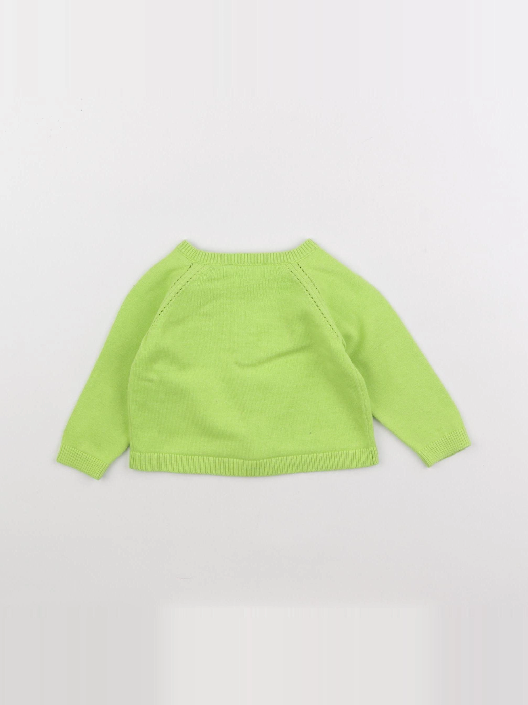 Jacadi - gilet vert - 6 mois