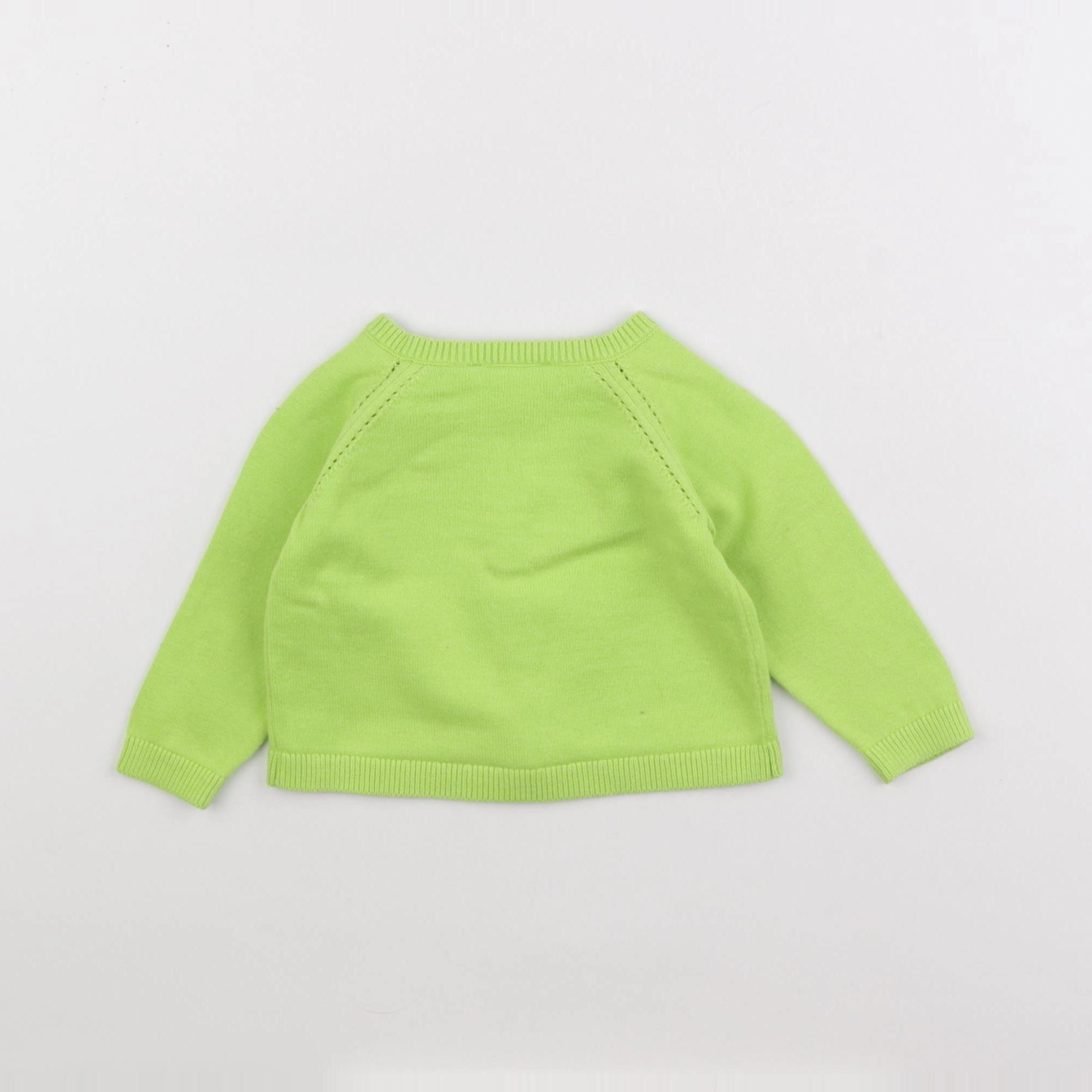 Jacadi - gilet vert - 6 mois