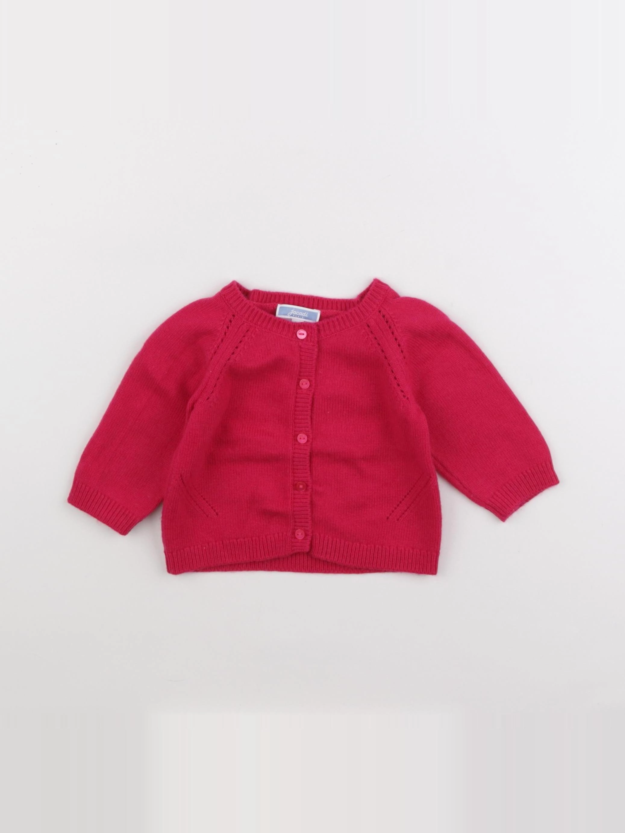 Jacadi - gilet rose - 6 mois