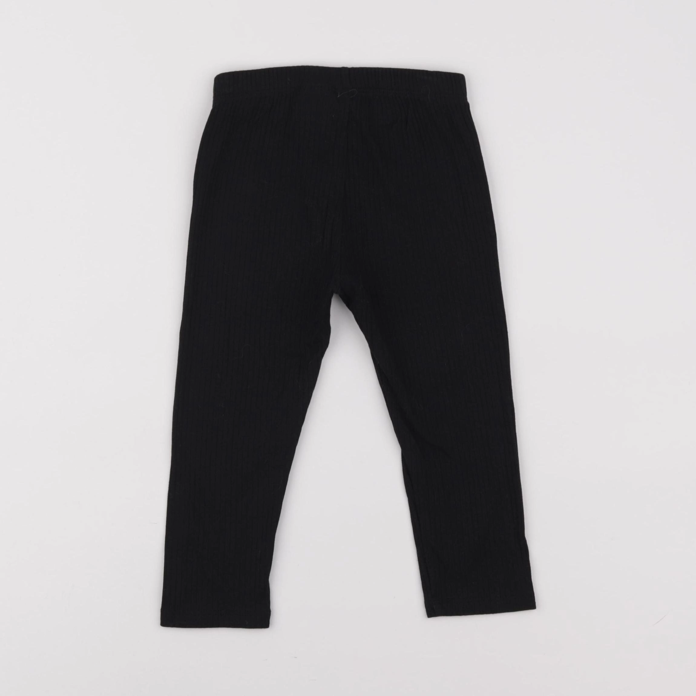 H&M - legging noir - 18/24 mois