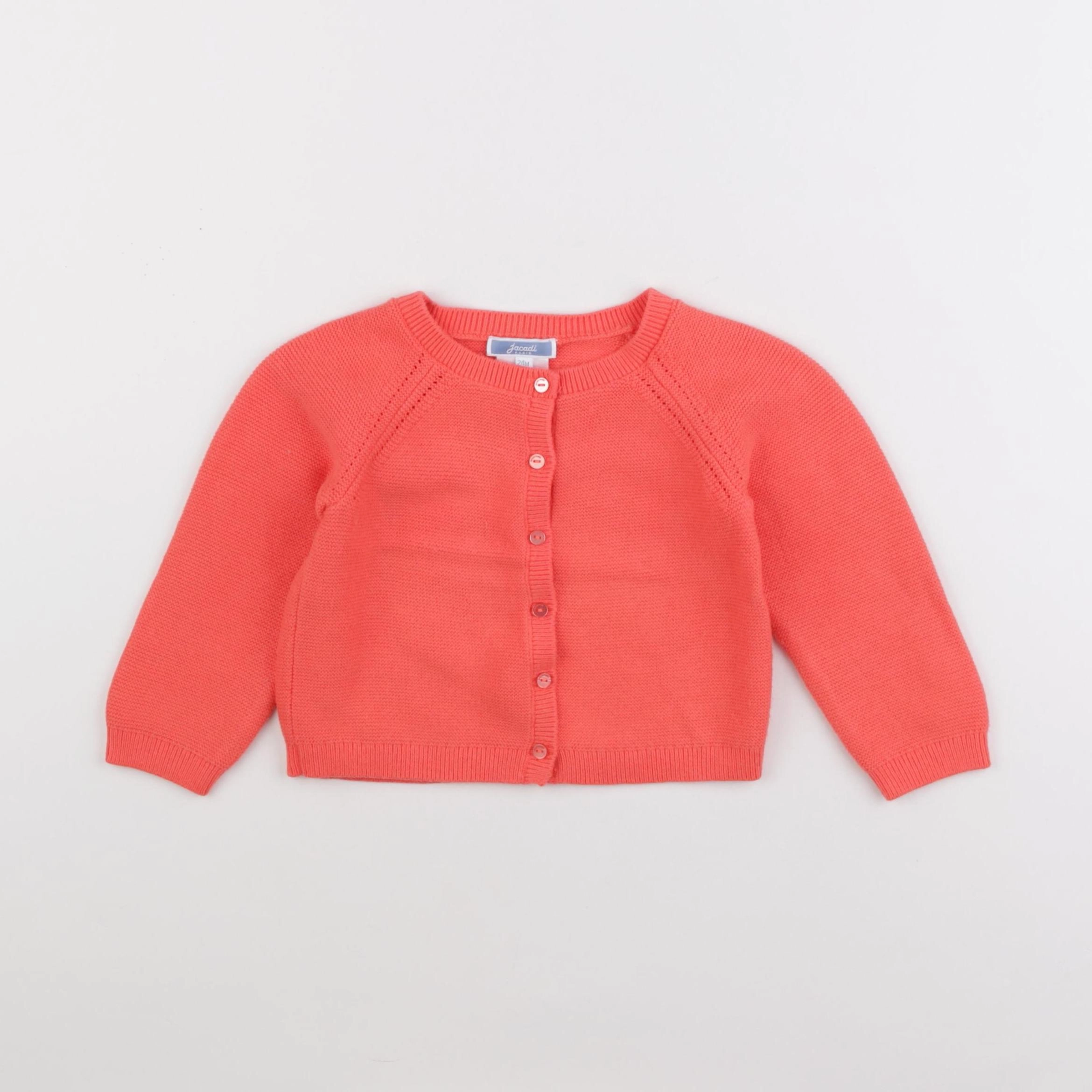 Jacadi - gilet orange - 24 mois