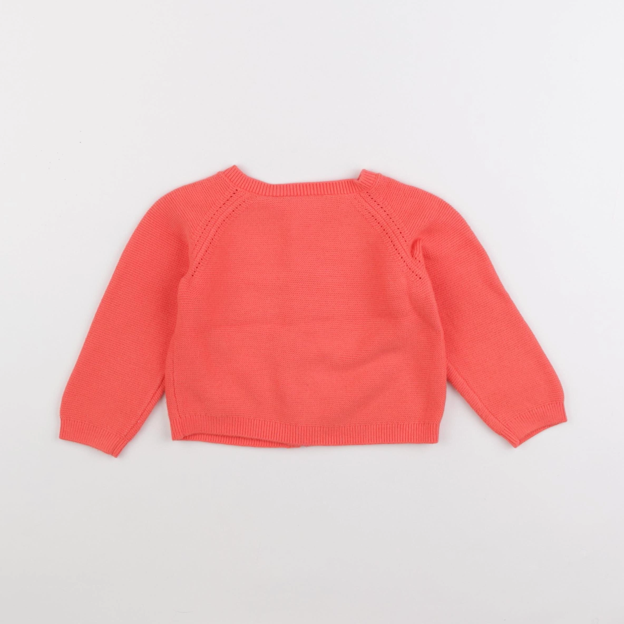 Jacadi - gilet orange - 24 mois
