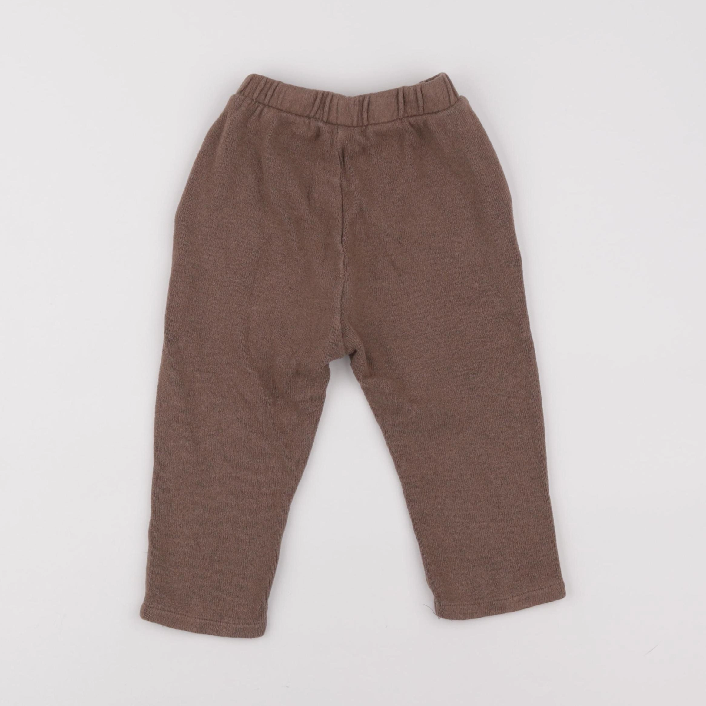 Zara - jogging marron - 18/24 mois