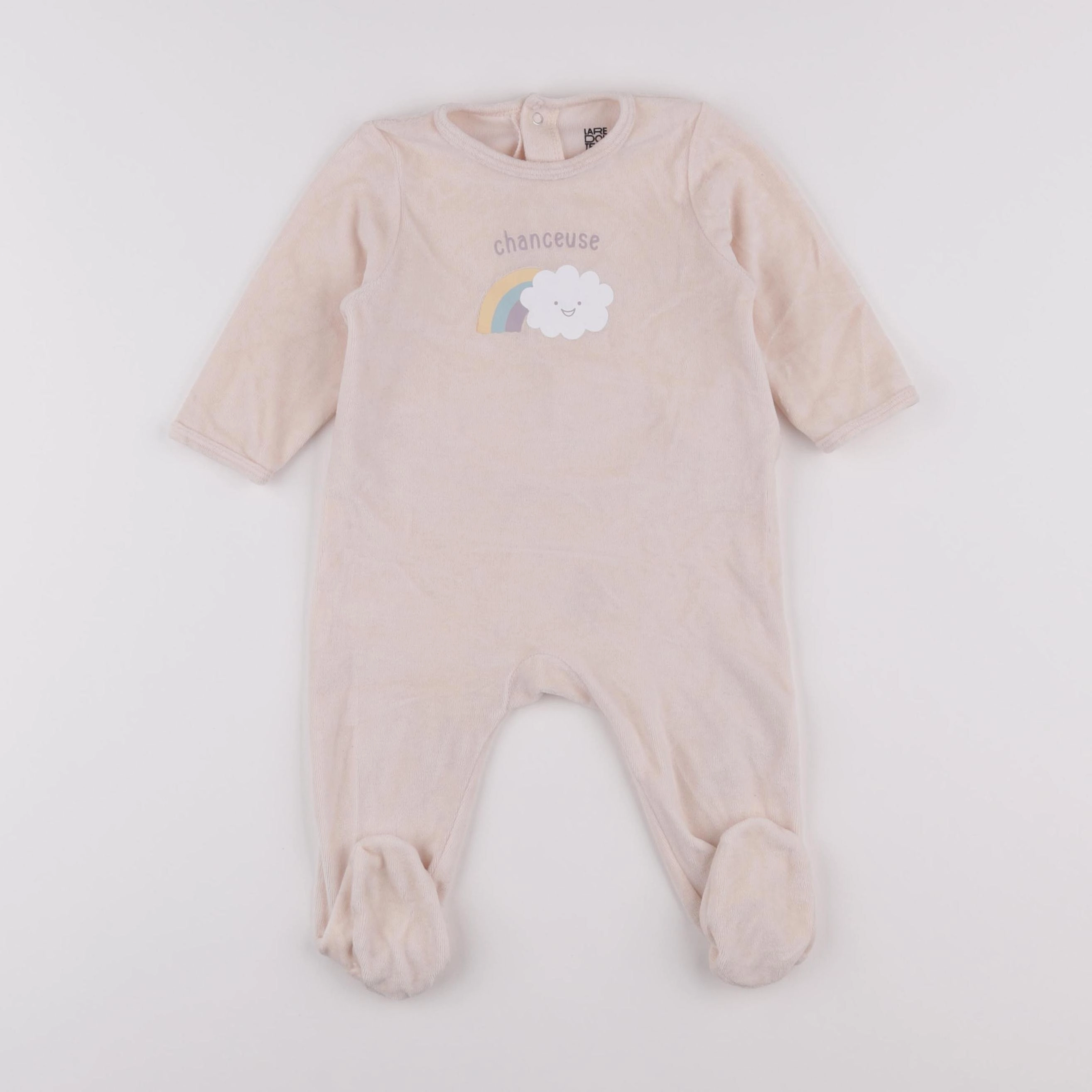 La Redoute - pyjama velours rose - 9 mois
