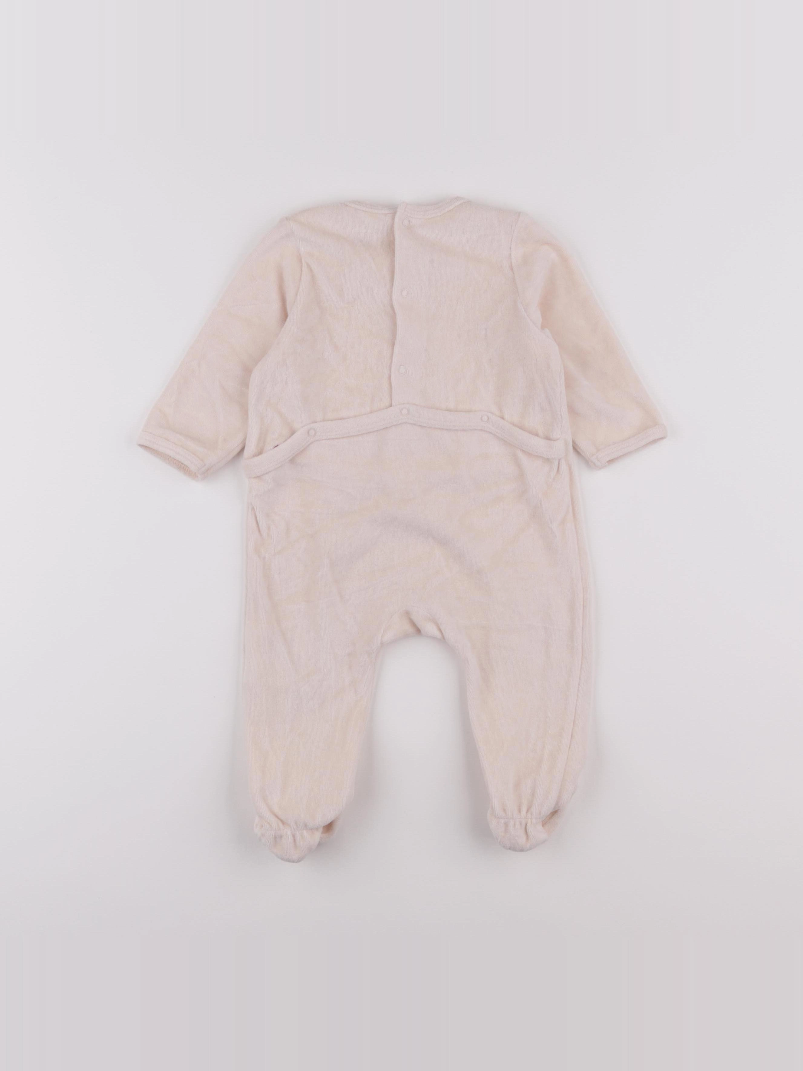 La Redoute - pyjama velours rose - 9 mois