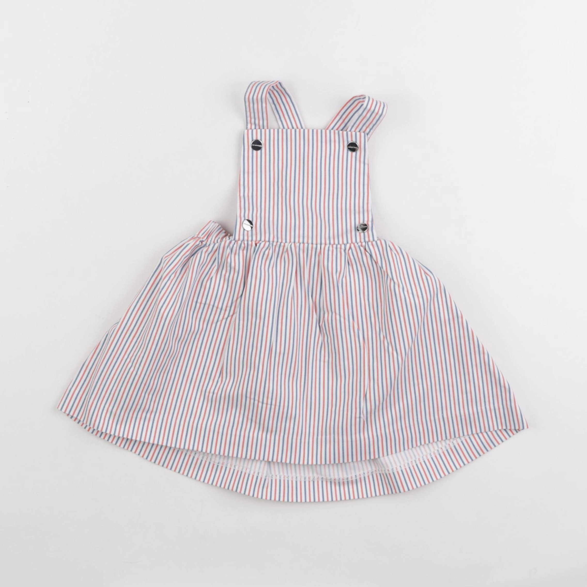 Jacadi - robe blanc, bleu, rouge - 18 mois