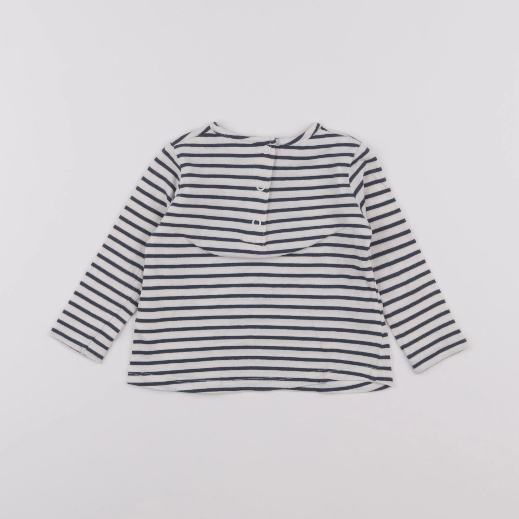 La Redoute - tee-shirt beige, bleu - 9 mois
