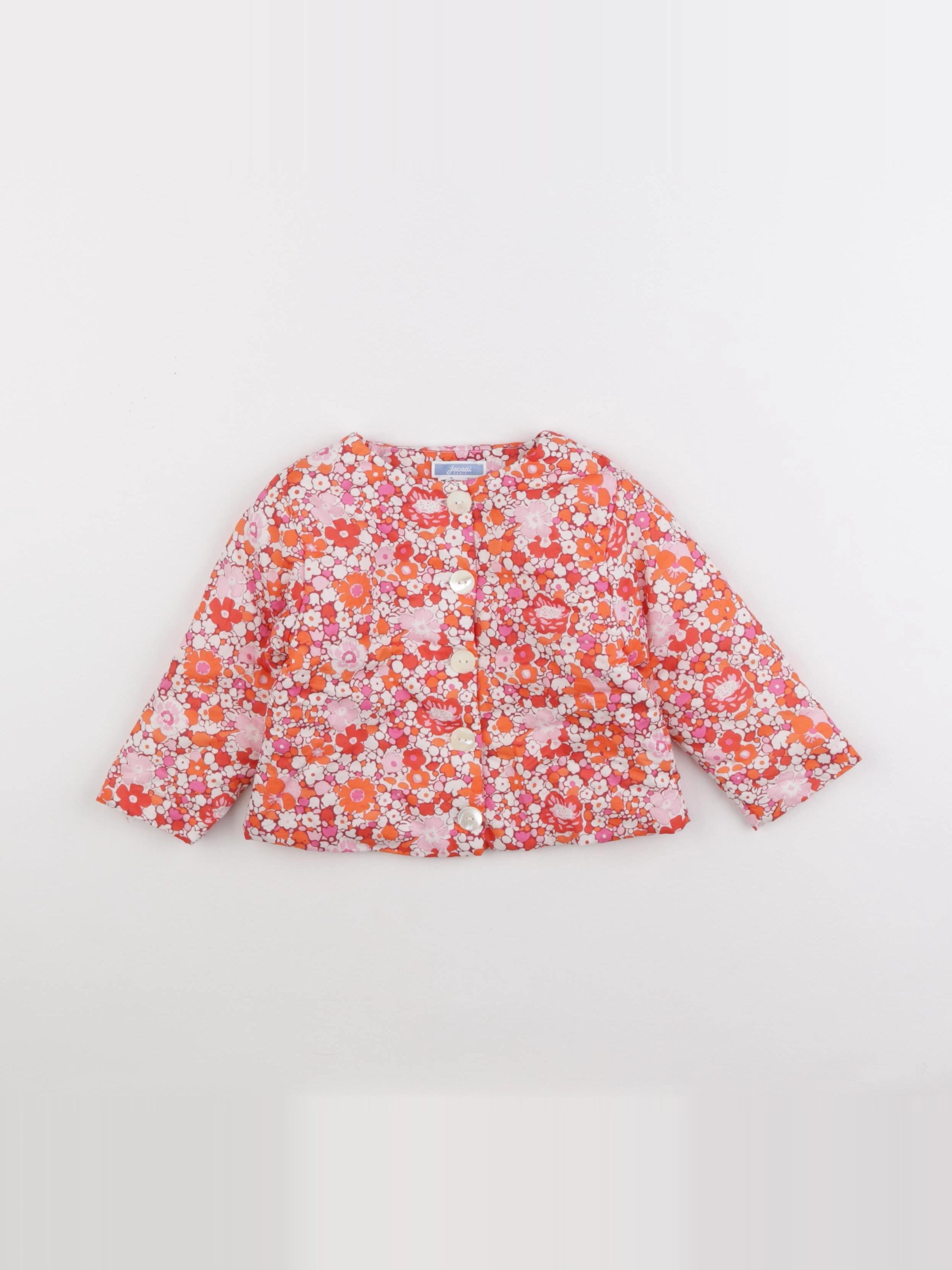 Jacadi - veste orange, rose - 18 mois