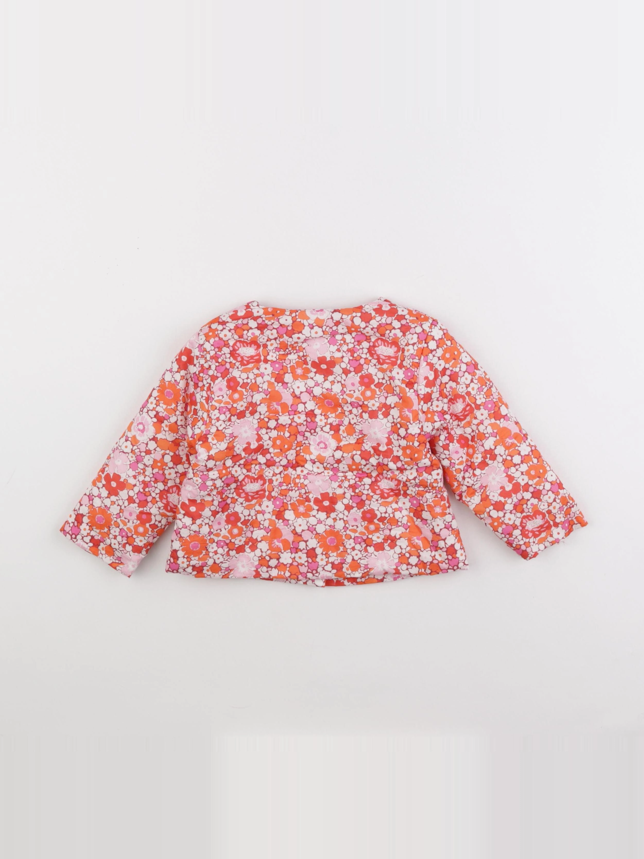 Jacadi - veste orange, rose - 18 mois