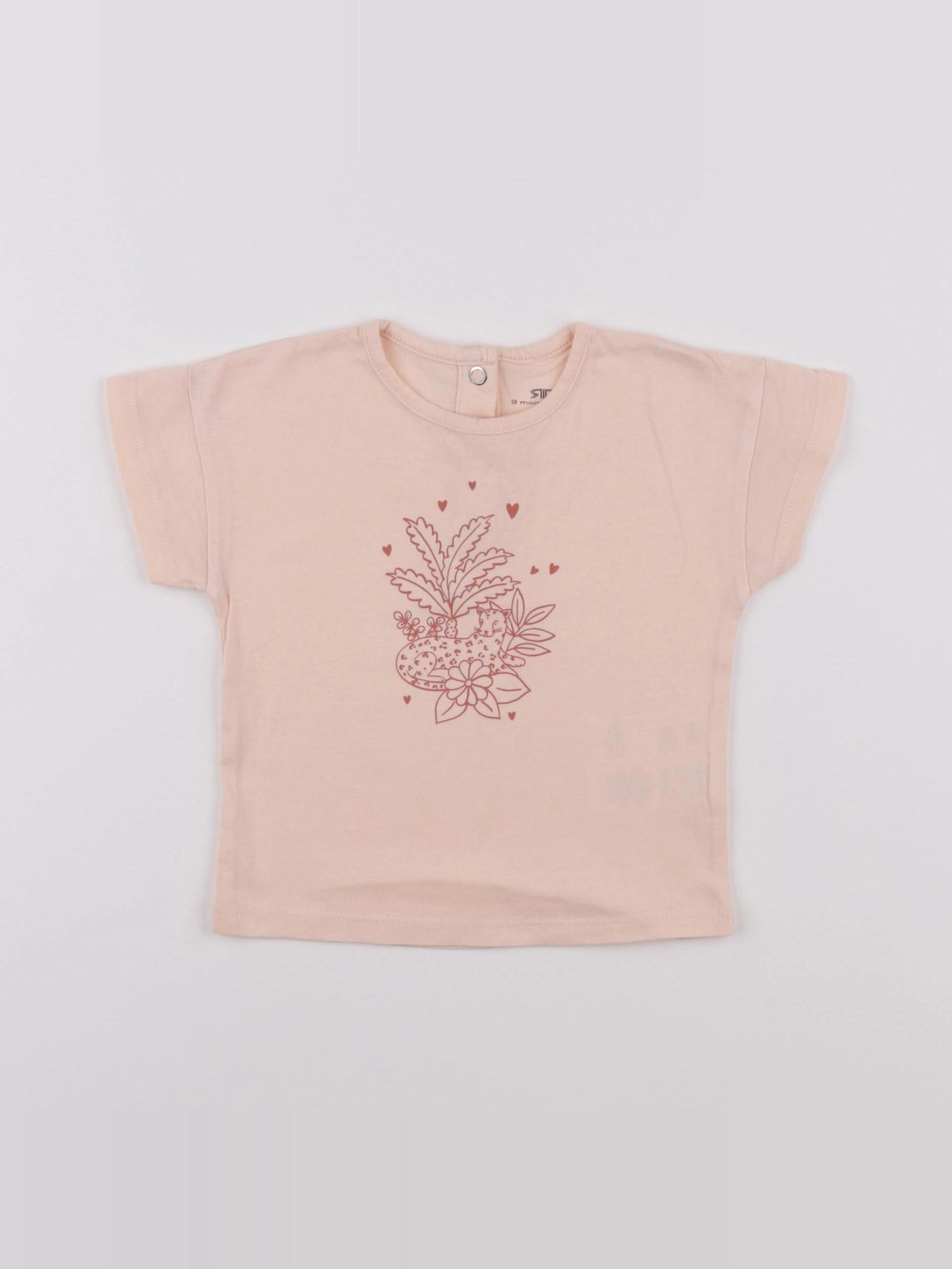 La Redoute - tee-shirt rose - 9 mois