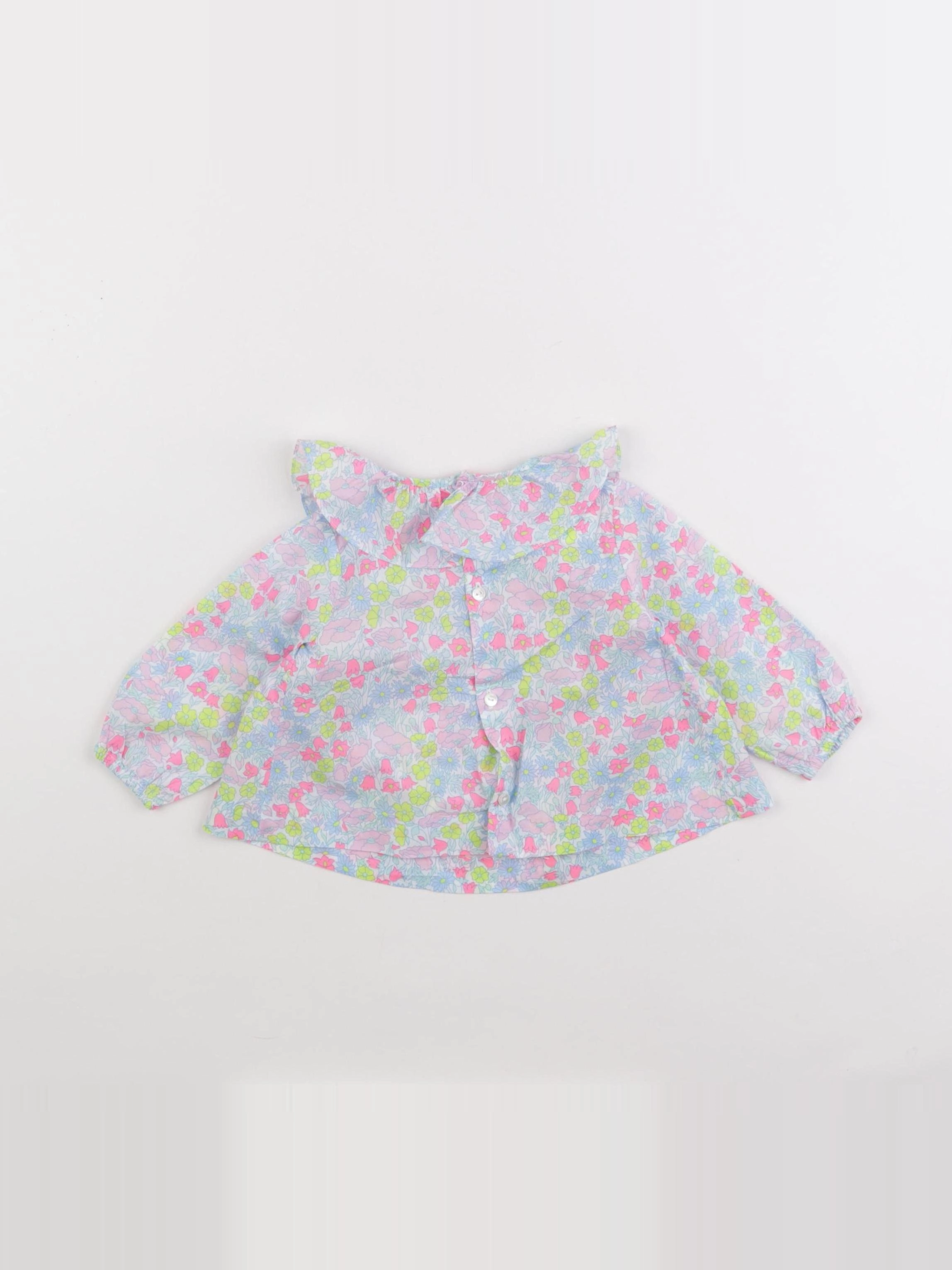 Jacadi - blouse liberty multicolore - 6 mois