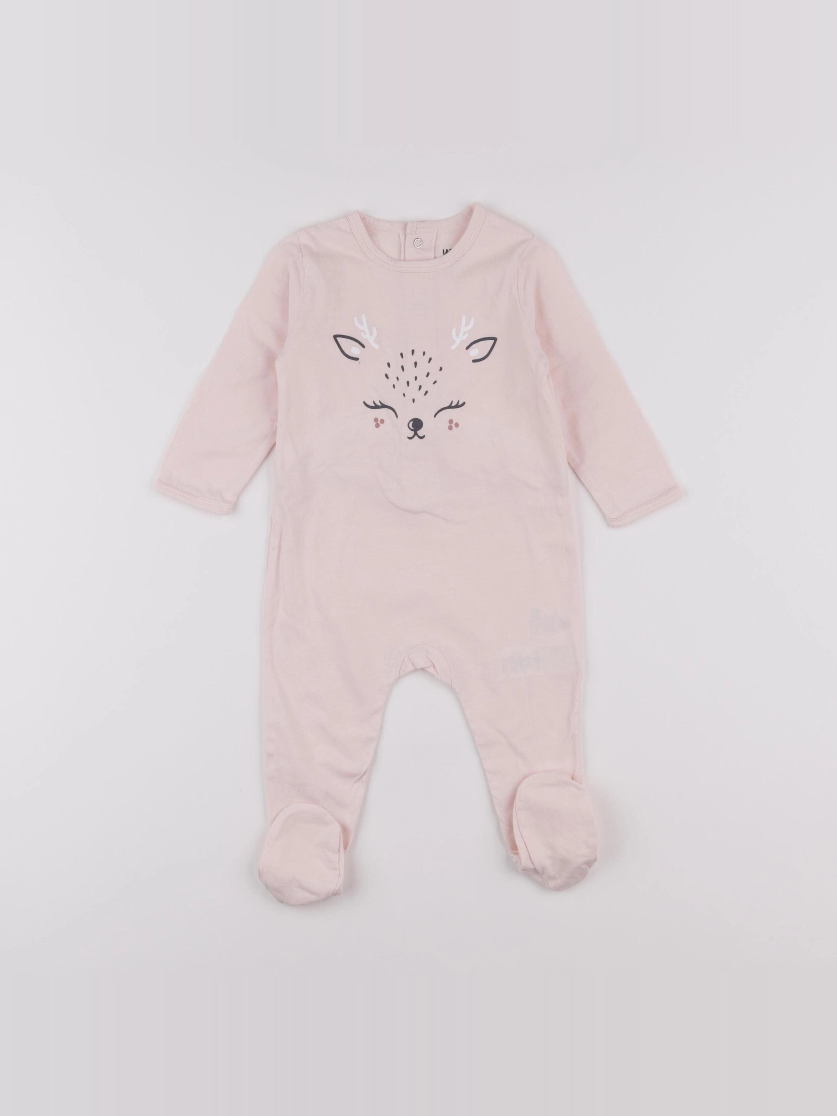 La Redoute - pyjama coton rose - 9 mois