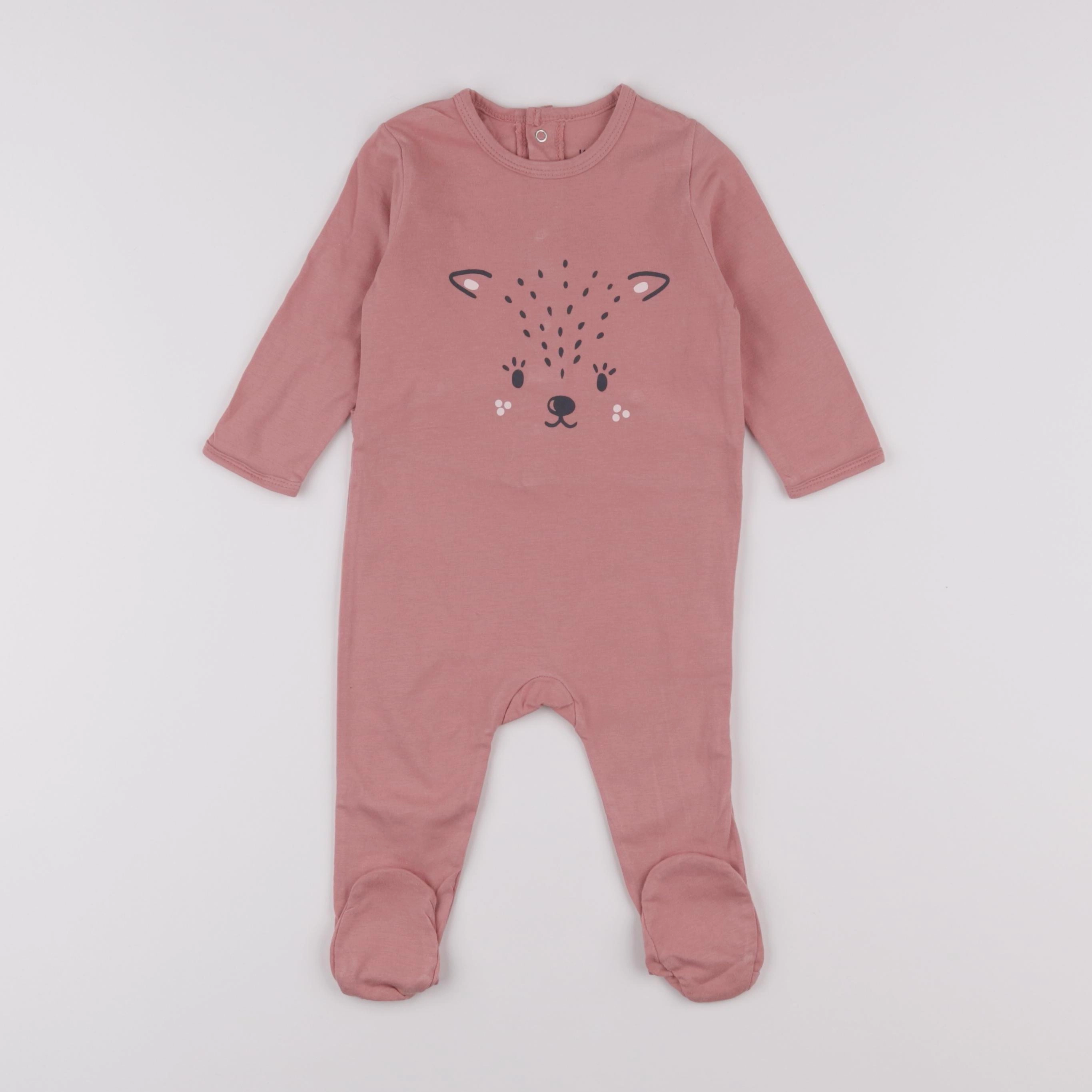 La Redoute - pyjama coton rose - 9 mois