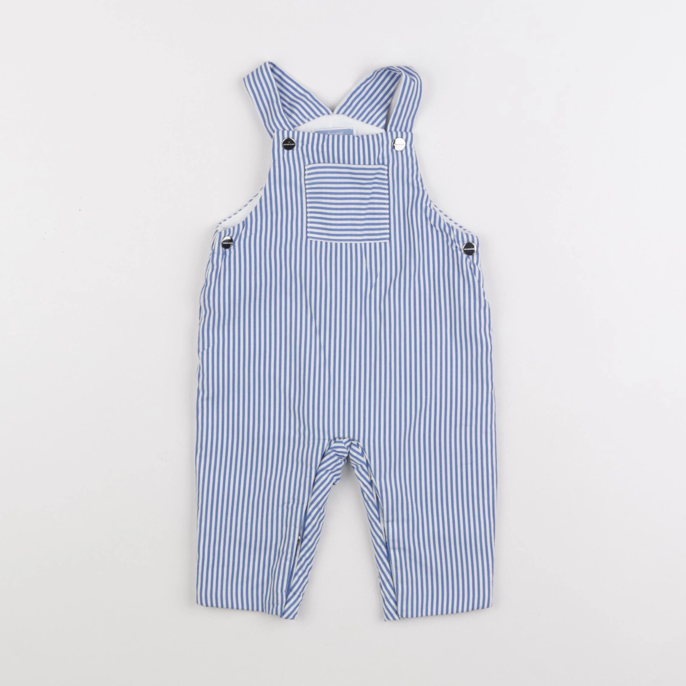 Jacadi - combinaison blanc, bleu - 6 mois