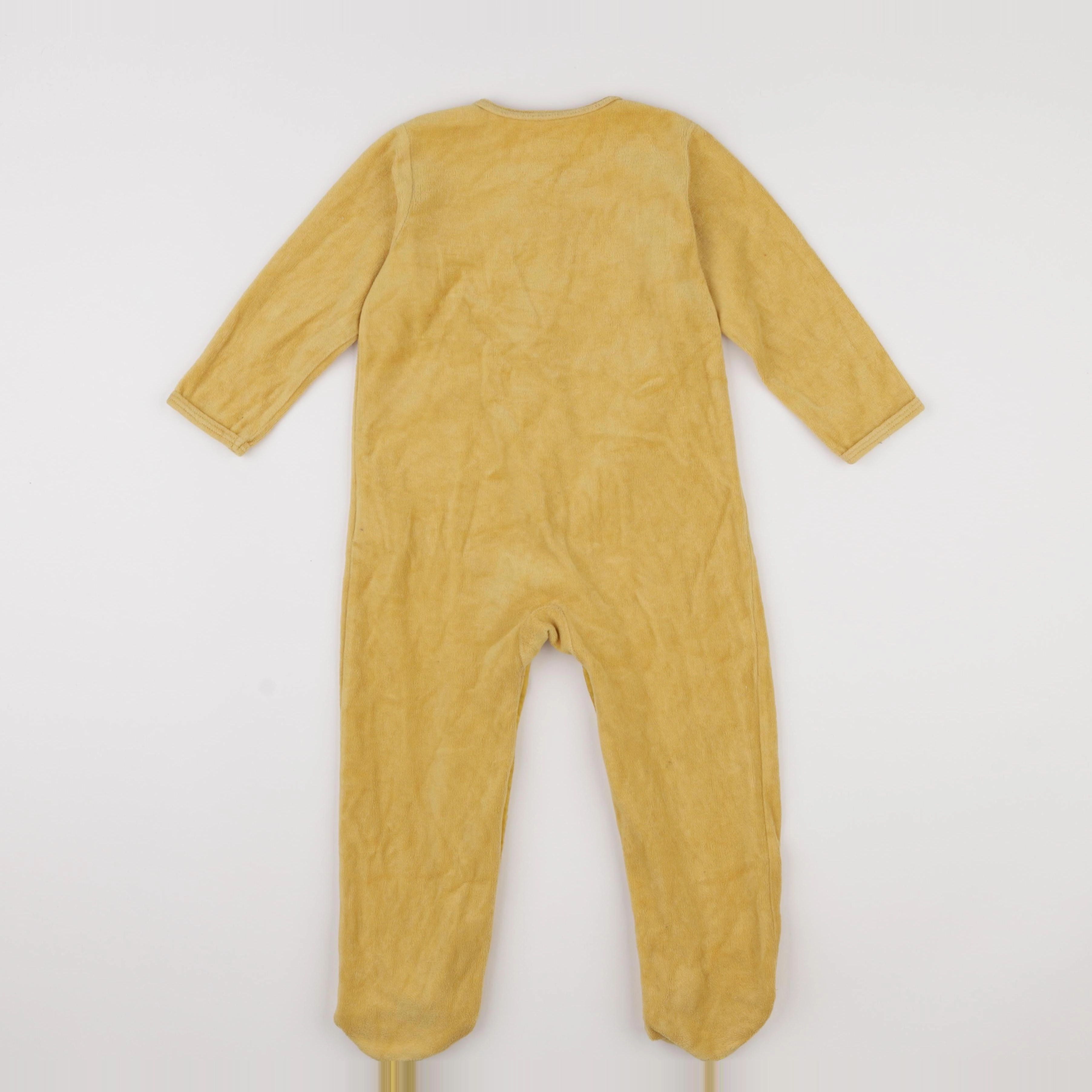 Vertbaudet - pyjama velours jaune - 36 mois
