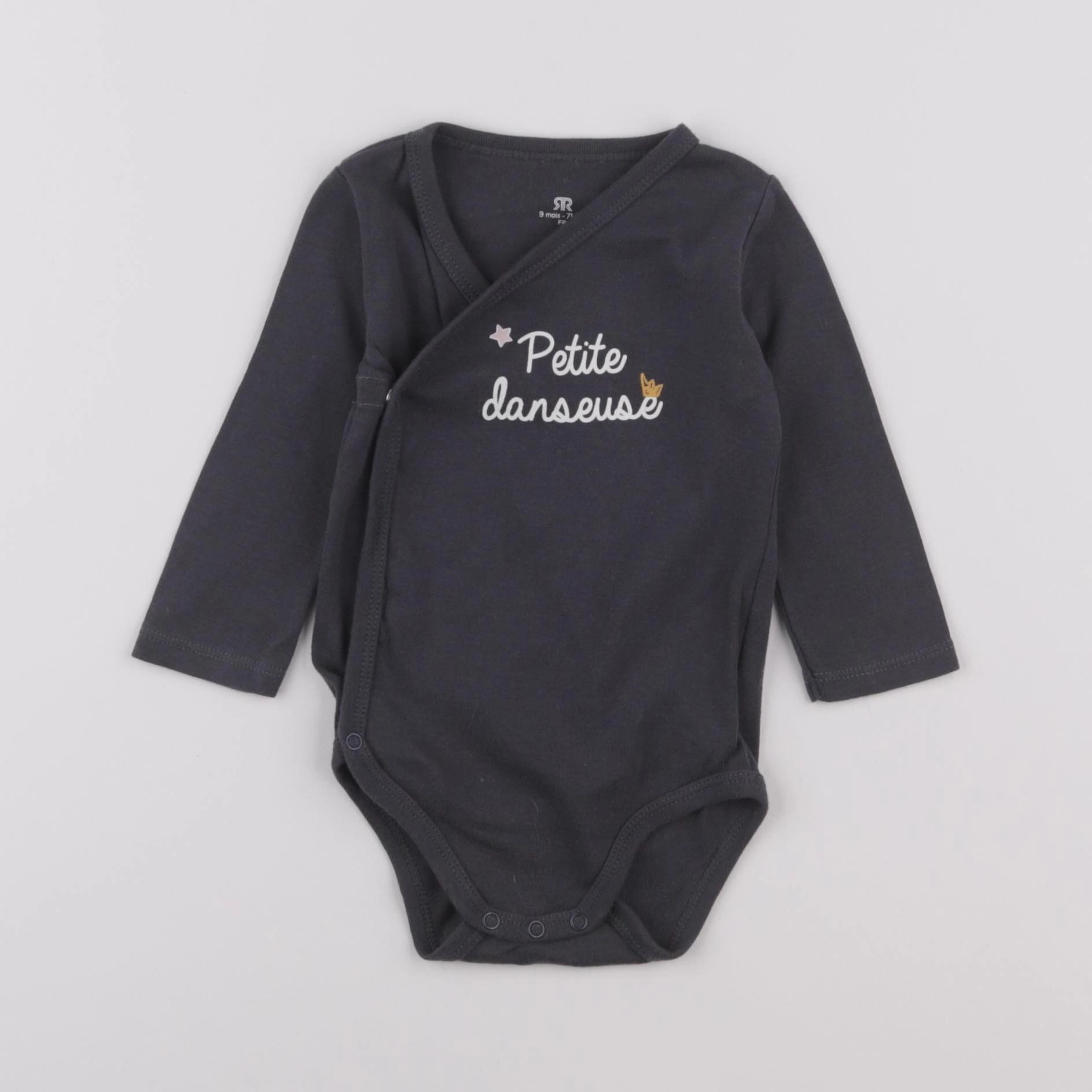 La Redoute - body gris - 9 mois