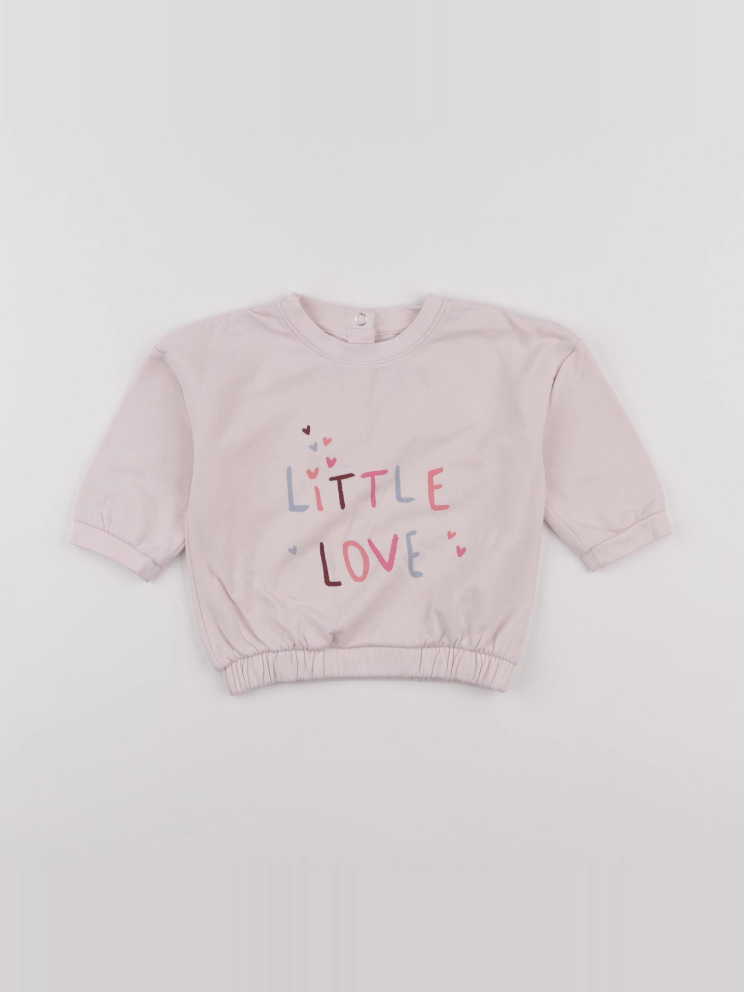 La Redoute - sweat rose - 9 mois