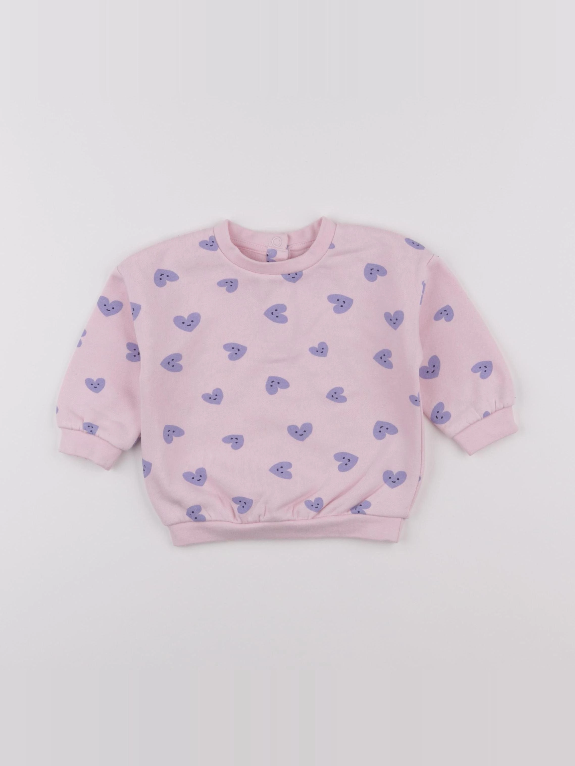 La Redoute - sweat rose - 9 mois