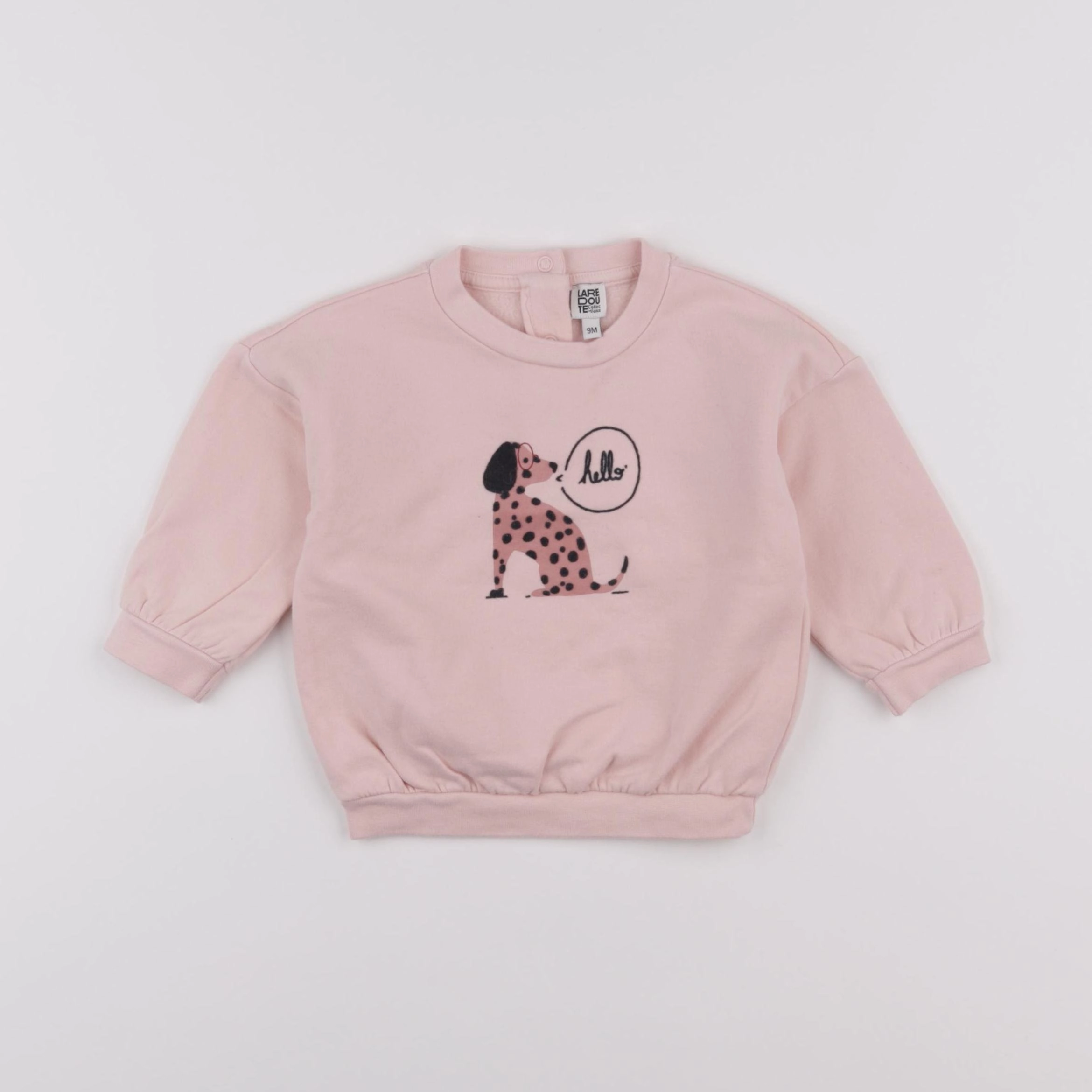 La Redoute - sweat rose - 9 mois