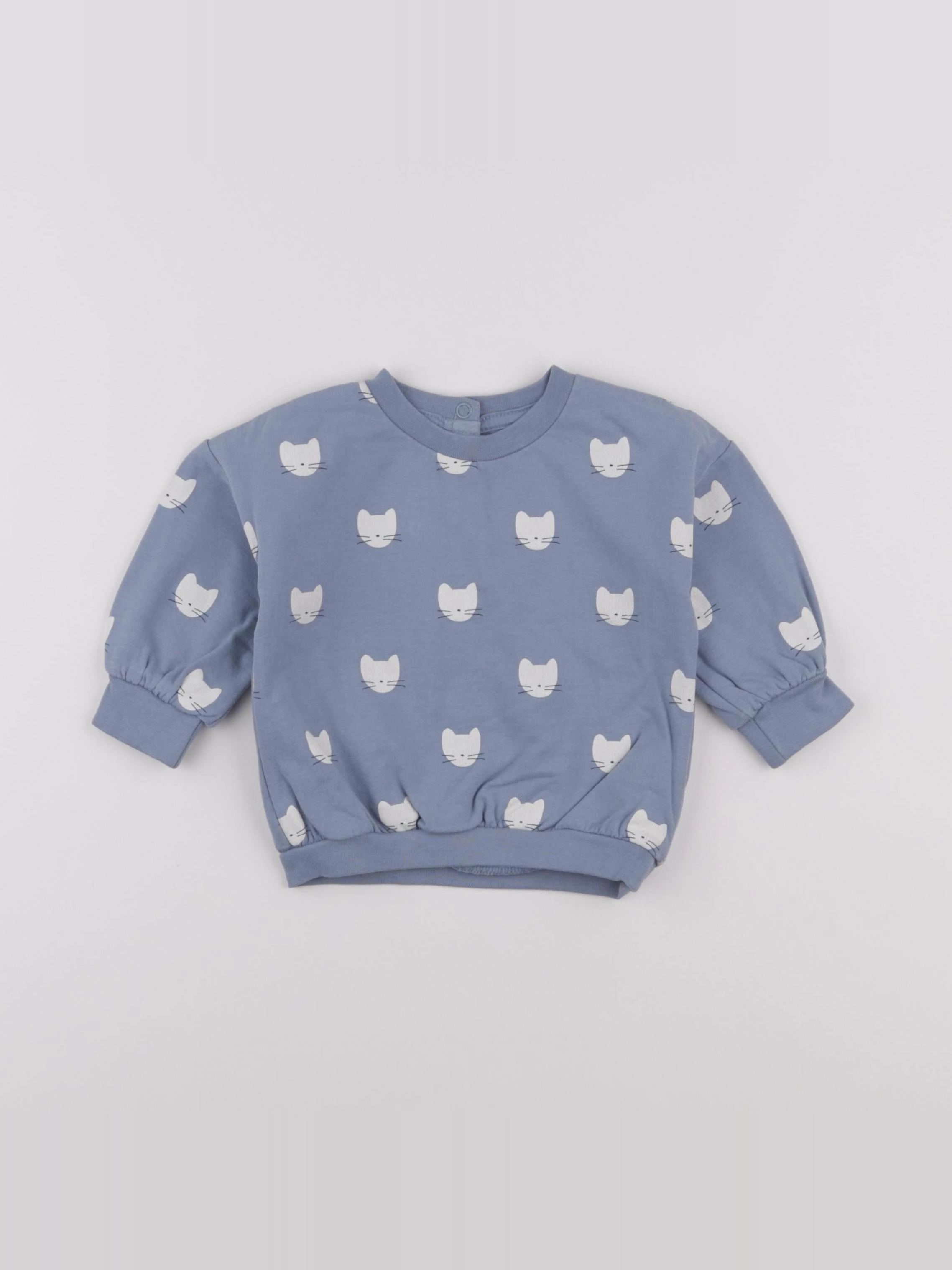 La Redoute - sweat bleu - 9 mois
