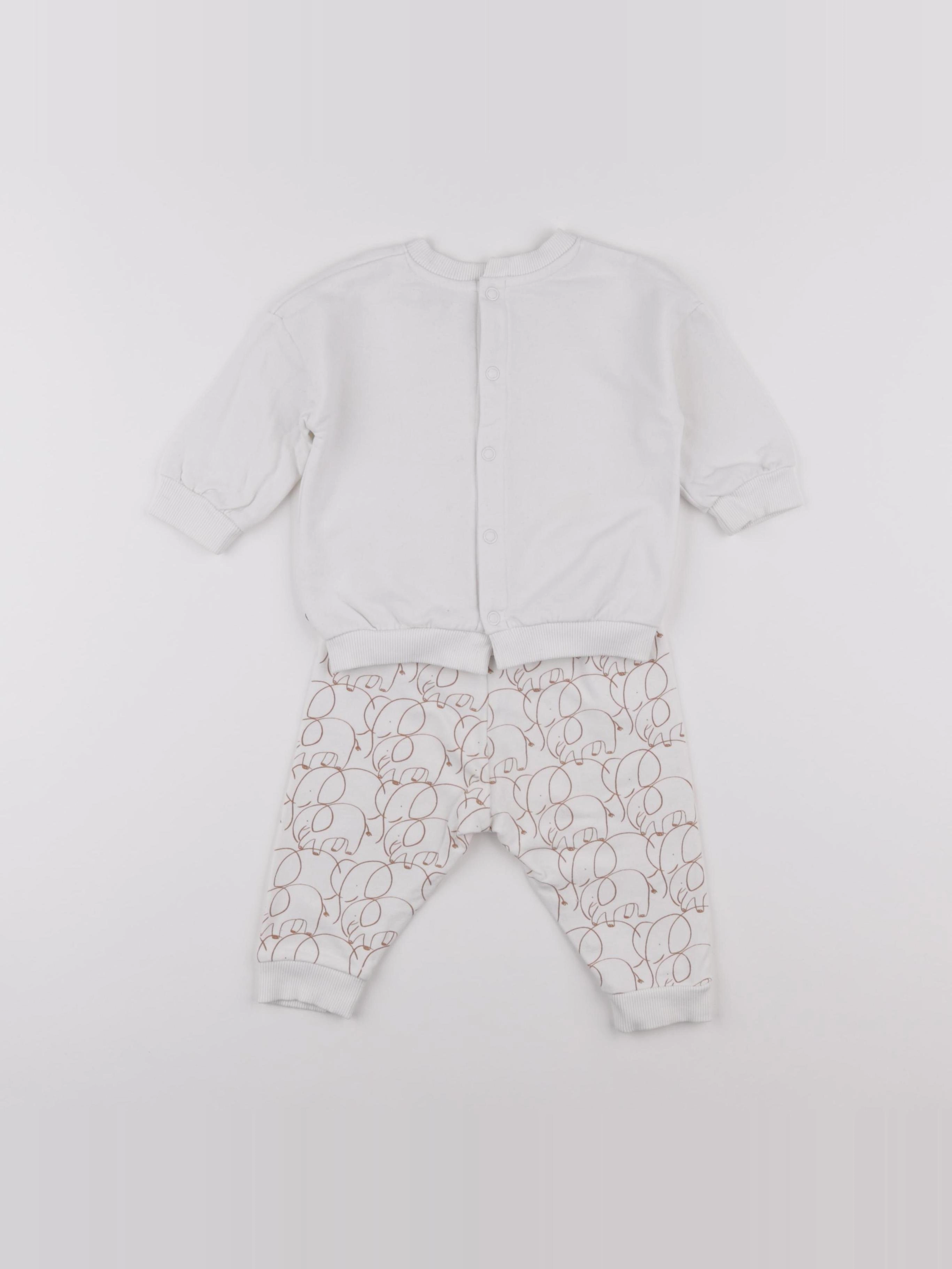 La Redoute - ensemble blanc - 6 mois