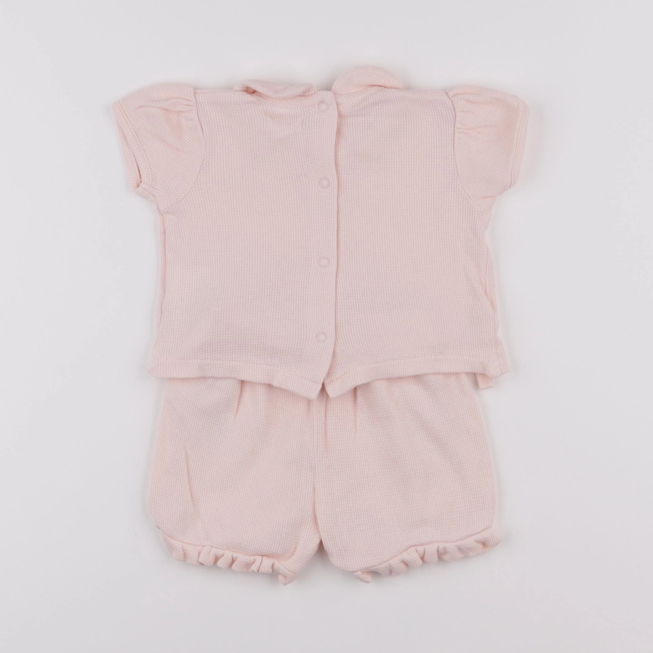 Vertbaudet - pyjama coton rose - 6 mois