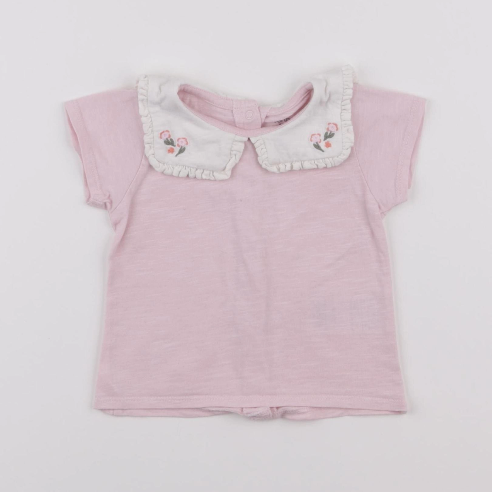 Vertbaudet - tee-shirt rose - 9 mois