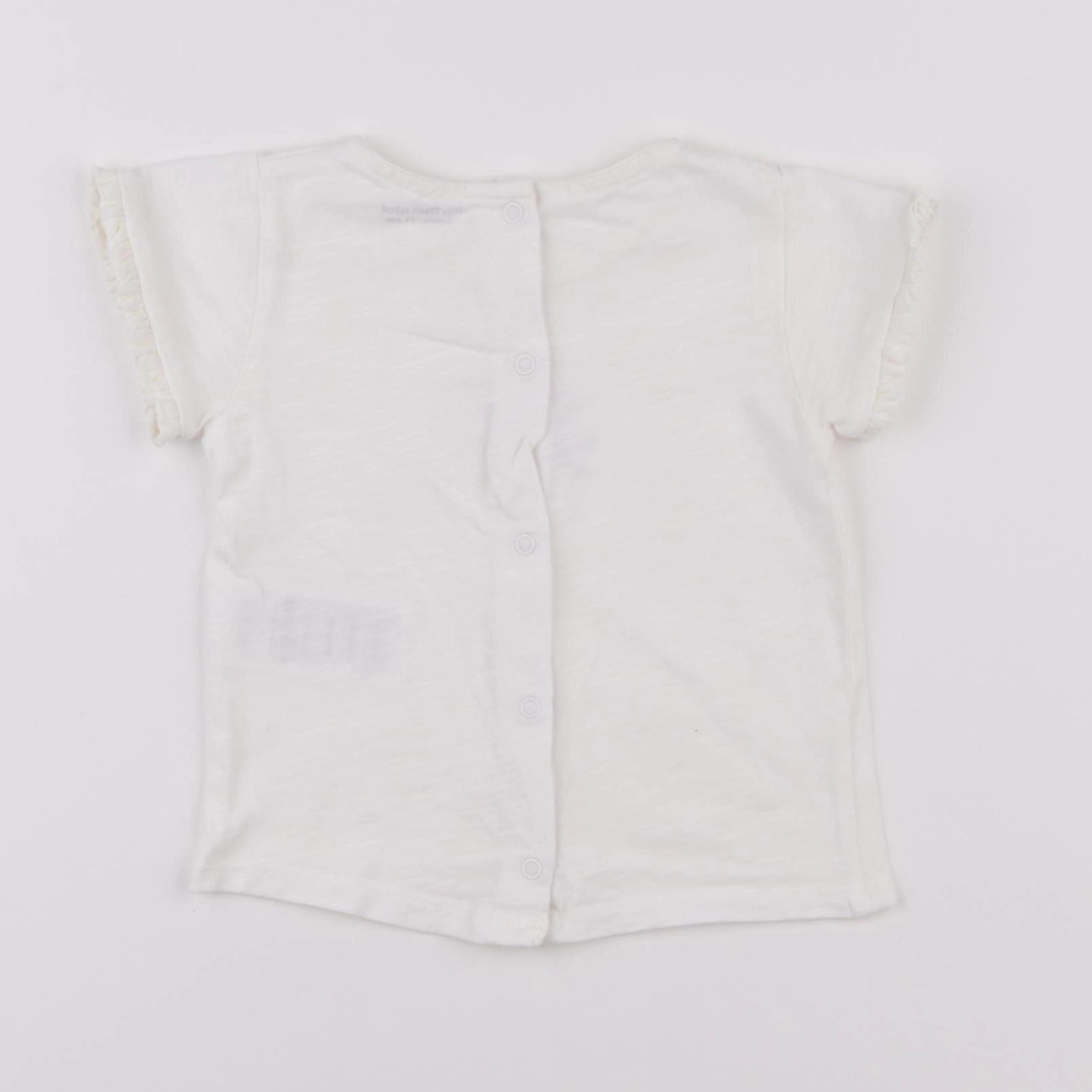 Vertbaudet - tee-shirt blanc - 9 mois