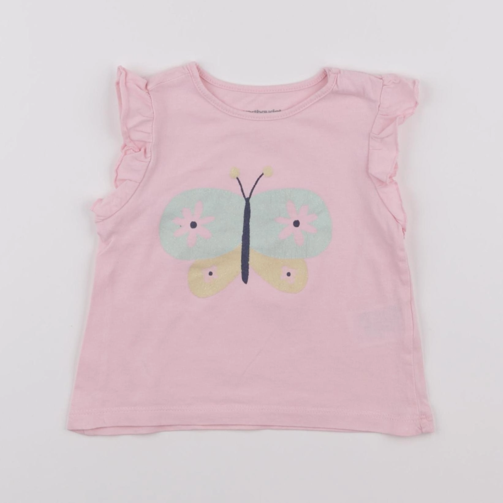 Vertbaudet - tee-shirt rose - 12 mois