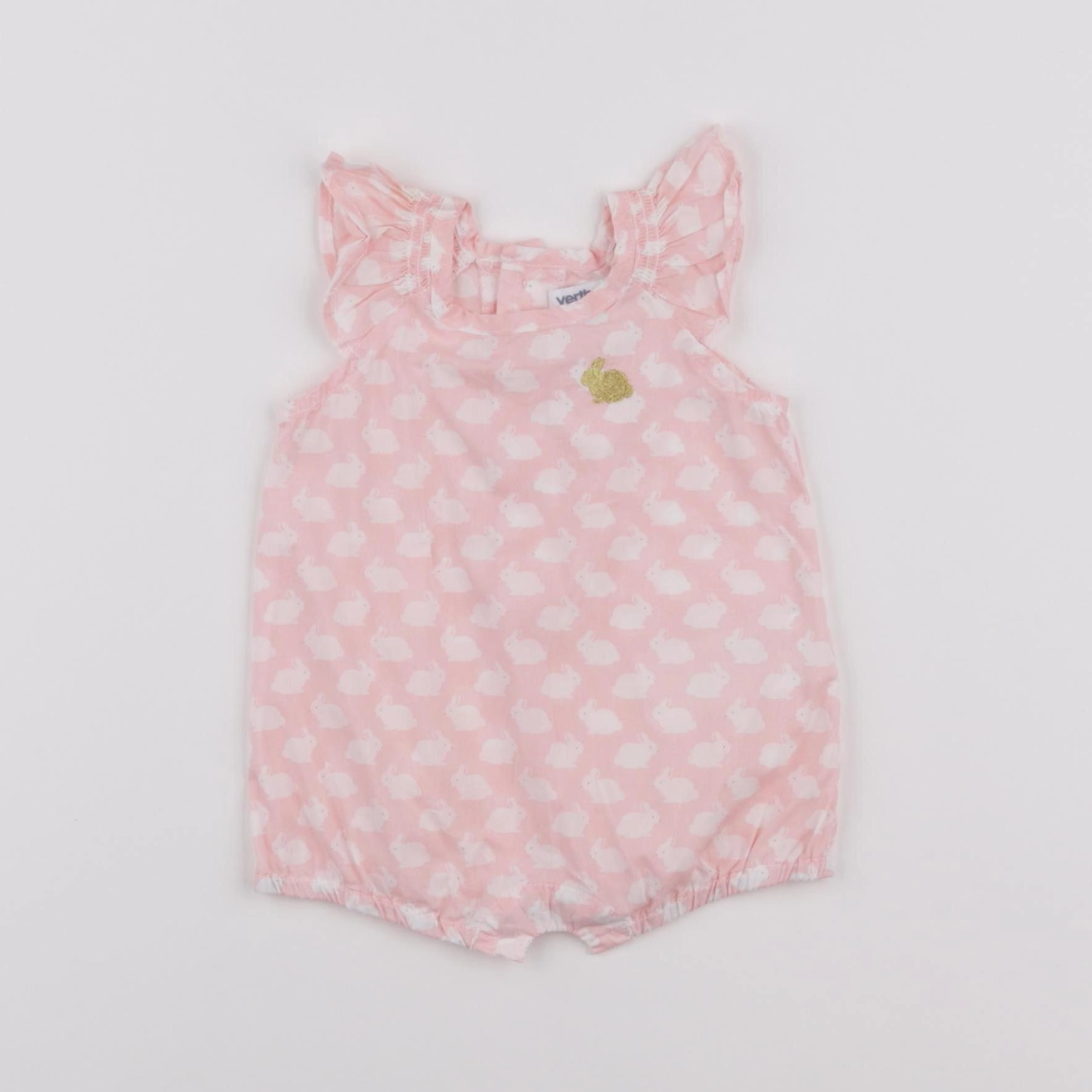 Vertbaudet - combinaison rose - 1 mois