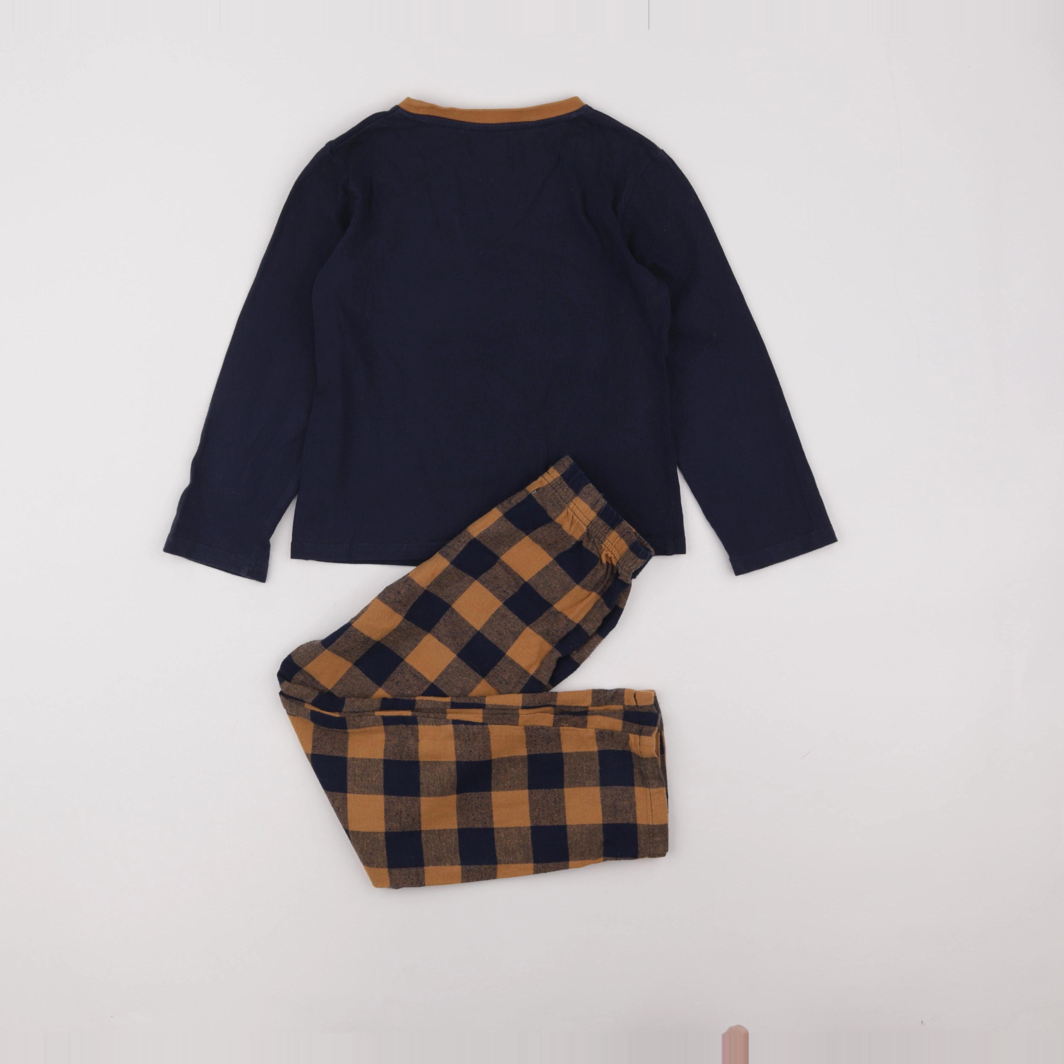 Vertbaudet - pyjama coton bleu - 6 ans