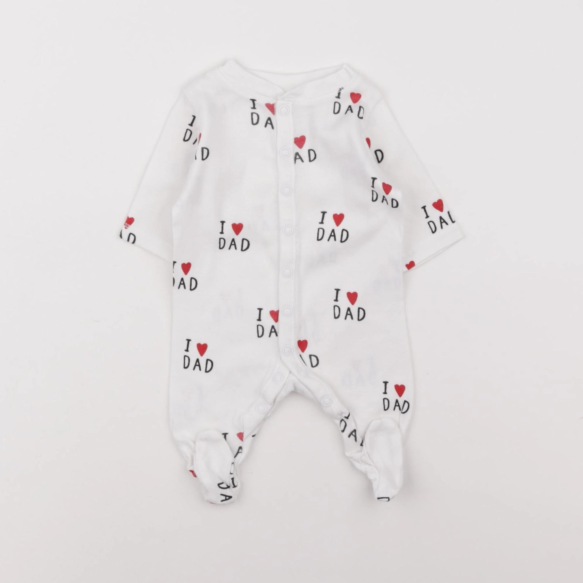 H&M - pyjama coton blanc - 0/1 mois